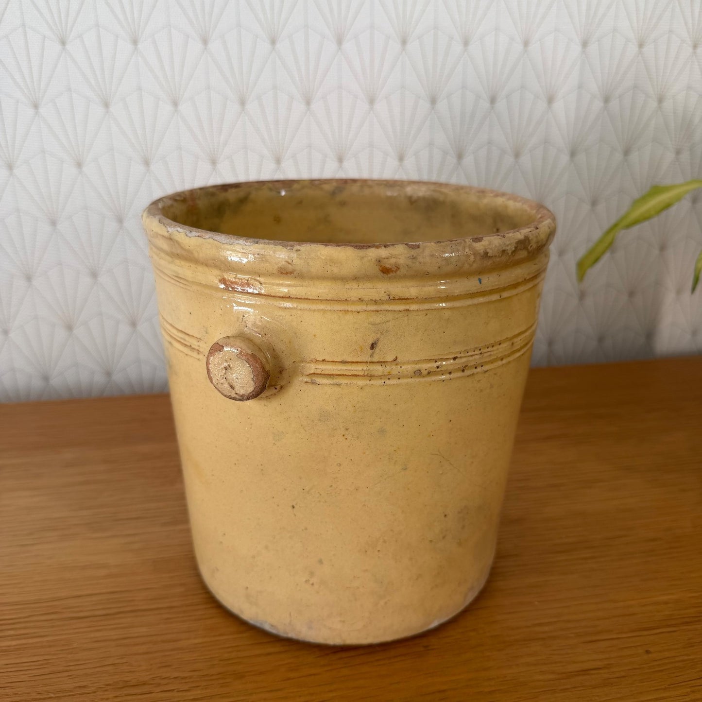 French Stoneware Jam Pot Antique 19th Century Glazed Crock 0107263 Unbranded