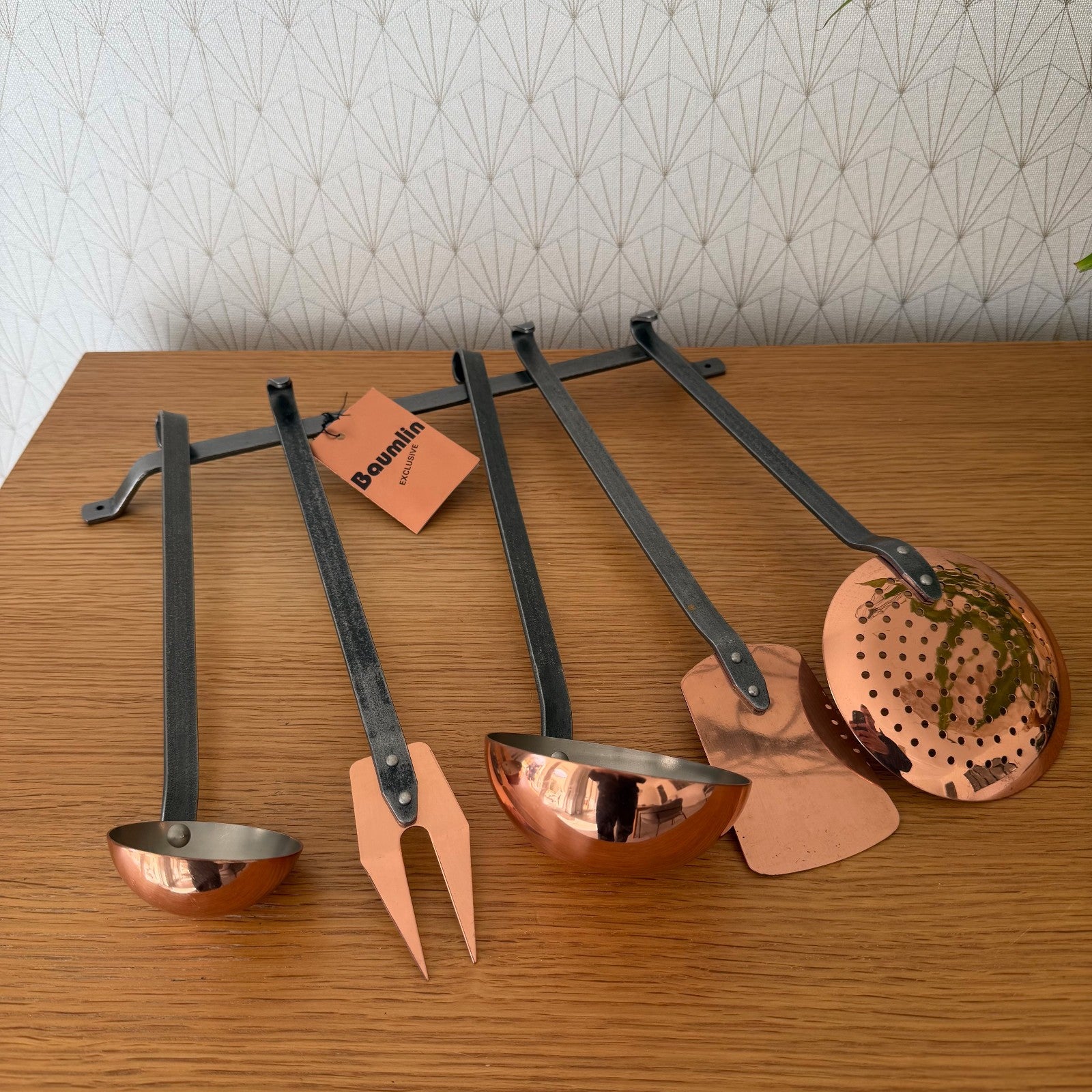 Vintage French Brass Utensils set of 5 Baumlin 2203261 Unbranded