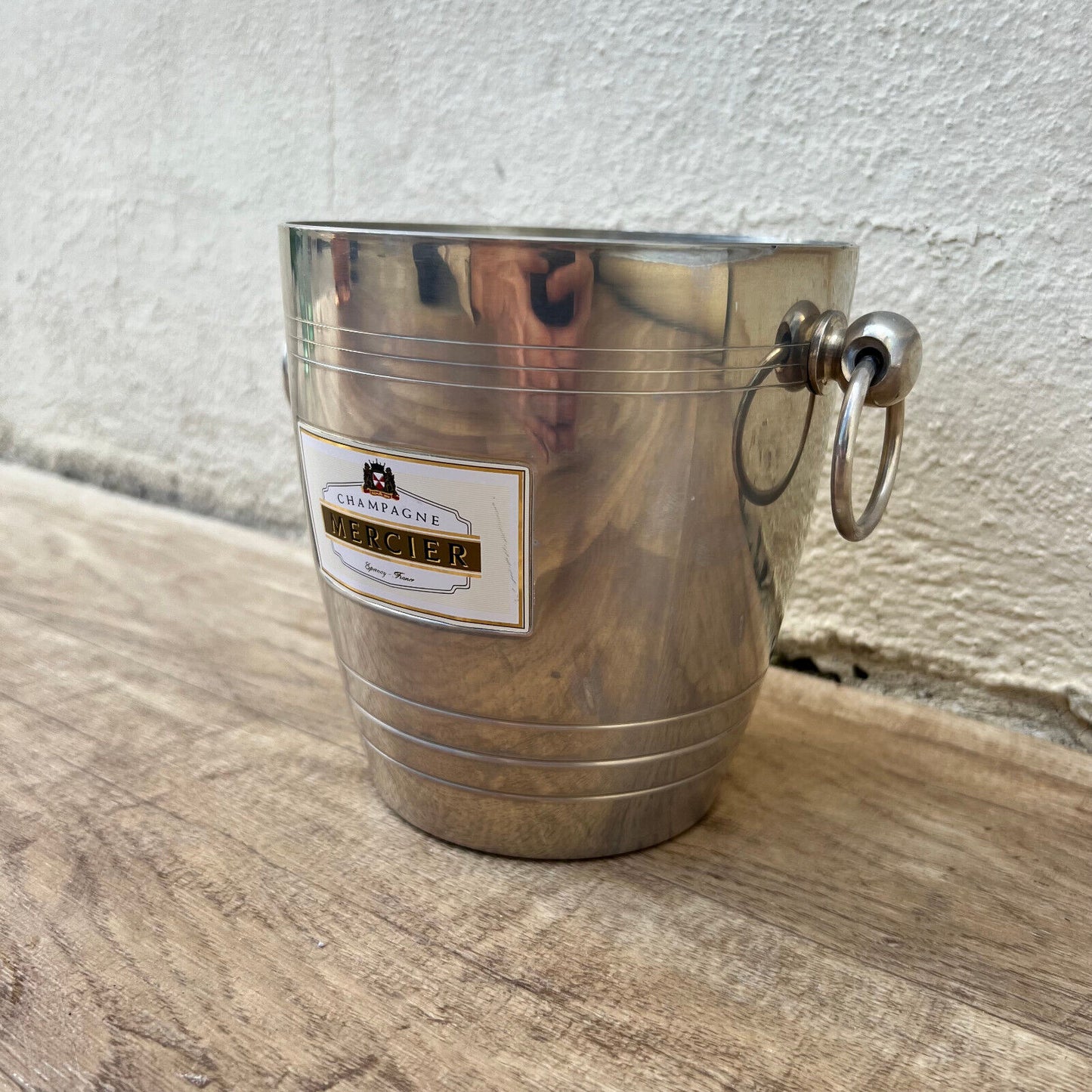 Vintage French Champagne Ice Bucket Cooler Made France MERCIER tiny 0210224 - Fleamarketfrance