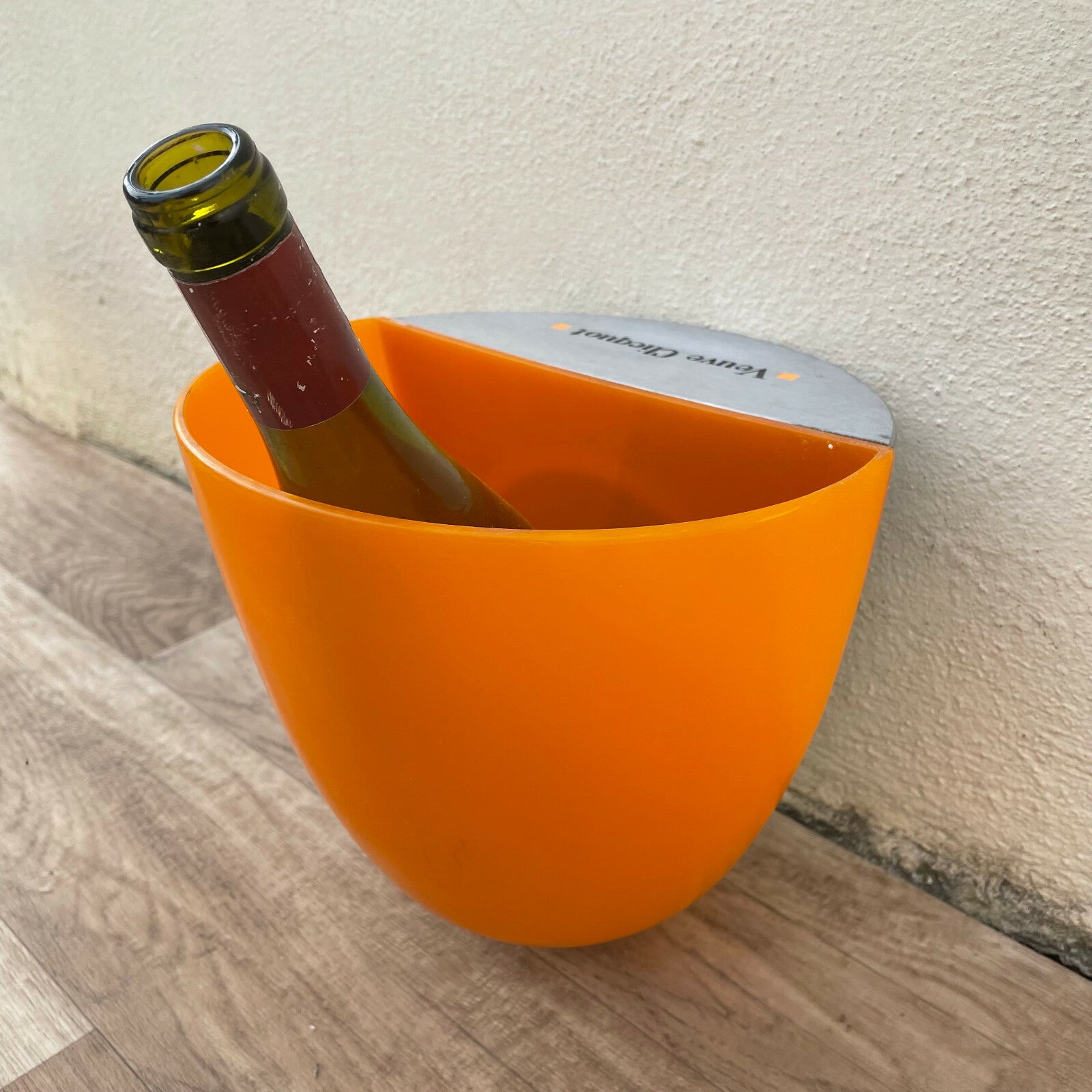 Vintage French Veuve Clicquot Ice Bucket Orange Champagne Cooler 2110217 Fleamarketfrance