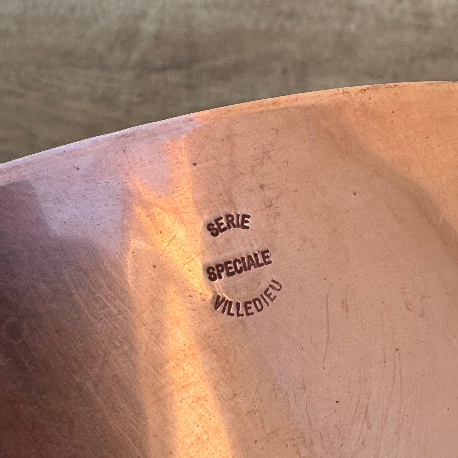 French Copper Saucepan Villedieu Serie Speciale Tin Lined Vintage 04082410 villedieu