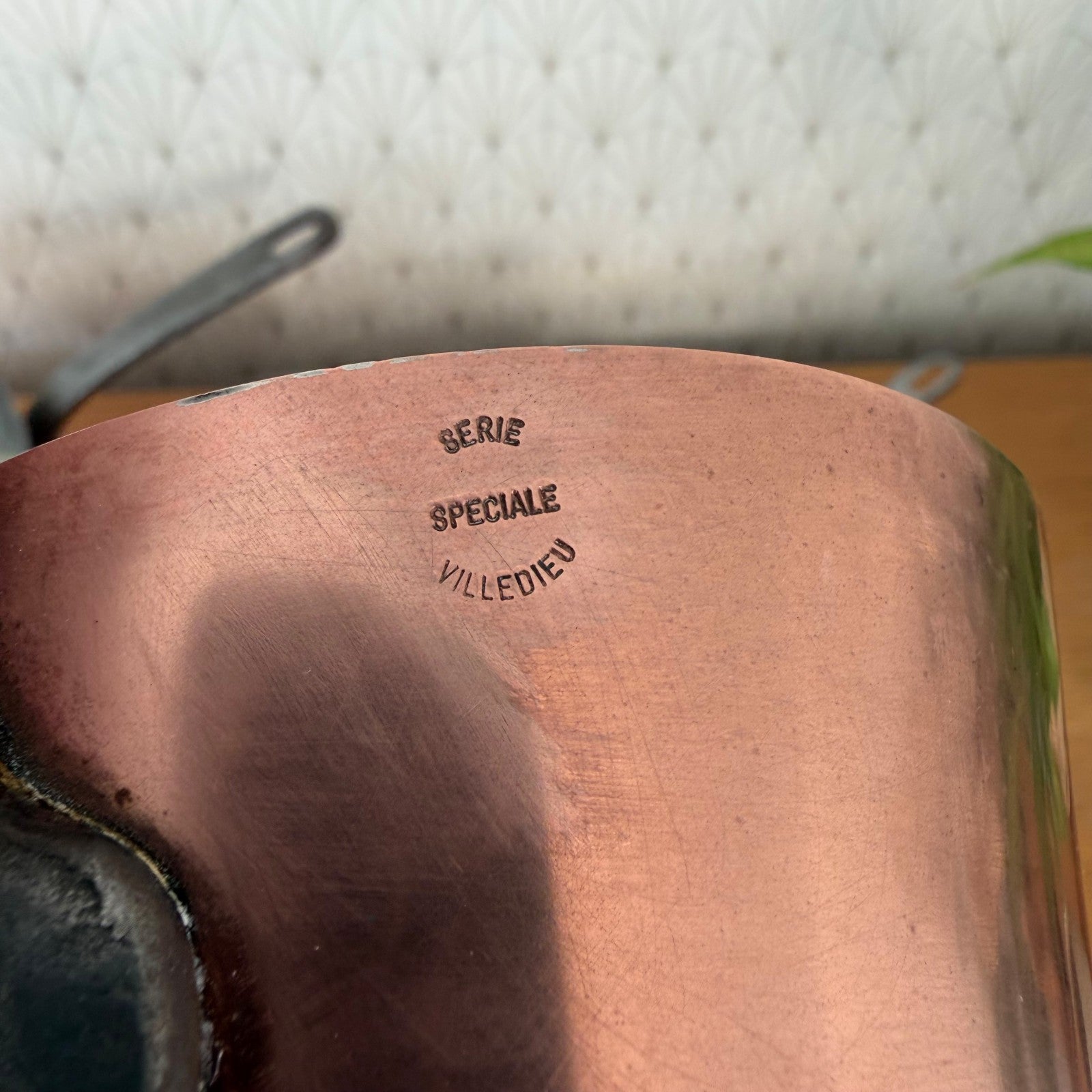 French Copper Pans Set Villedieu Serie Speciale Windsor 7 Piece 0505261 Unbranded
