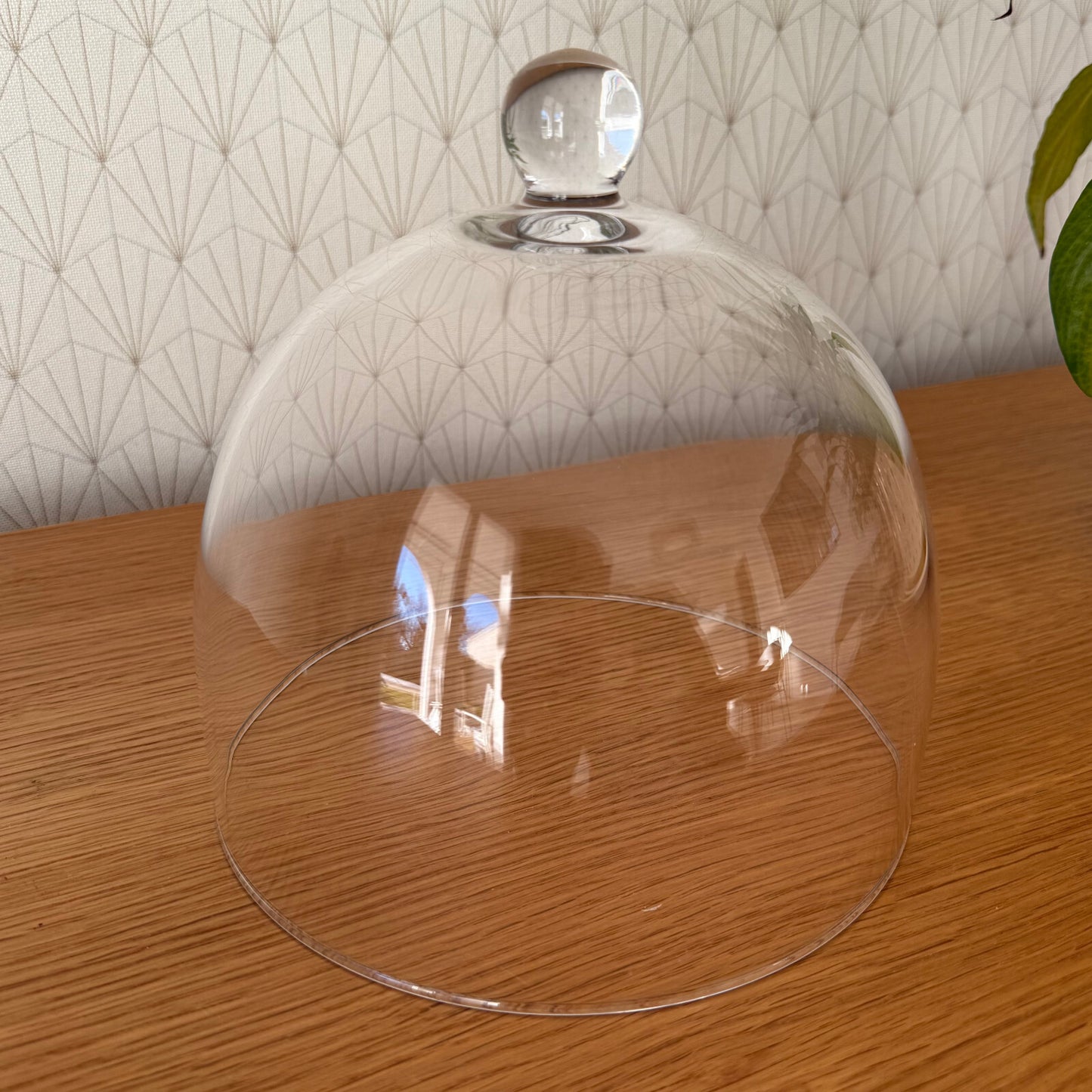 French Glass Cloche Cheese Dome Bell Cover Vintage Display Stand 2401259 Unbranded