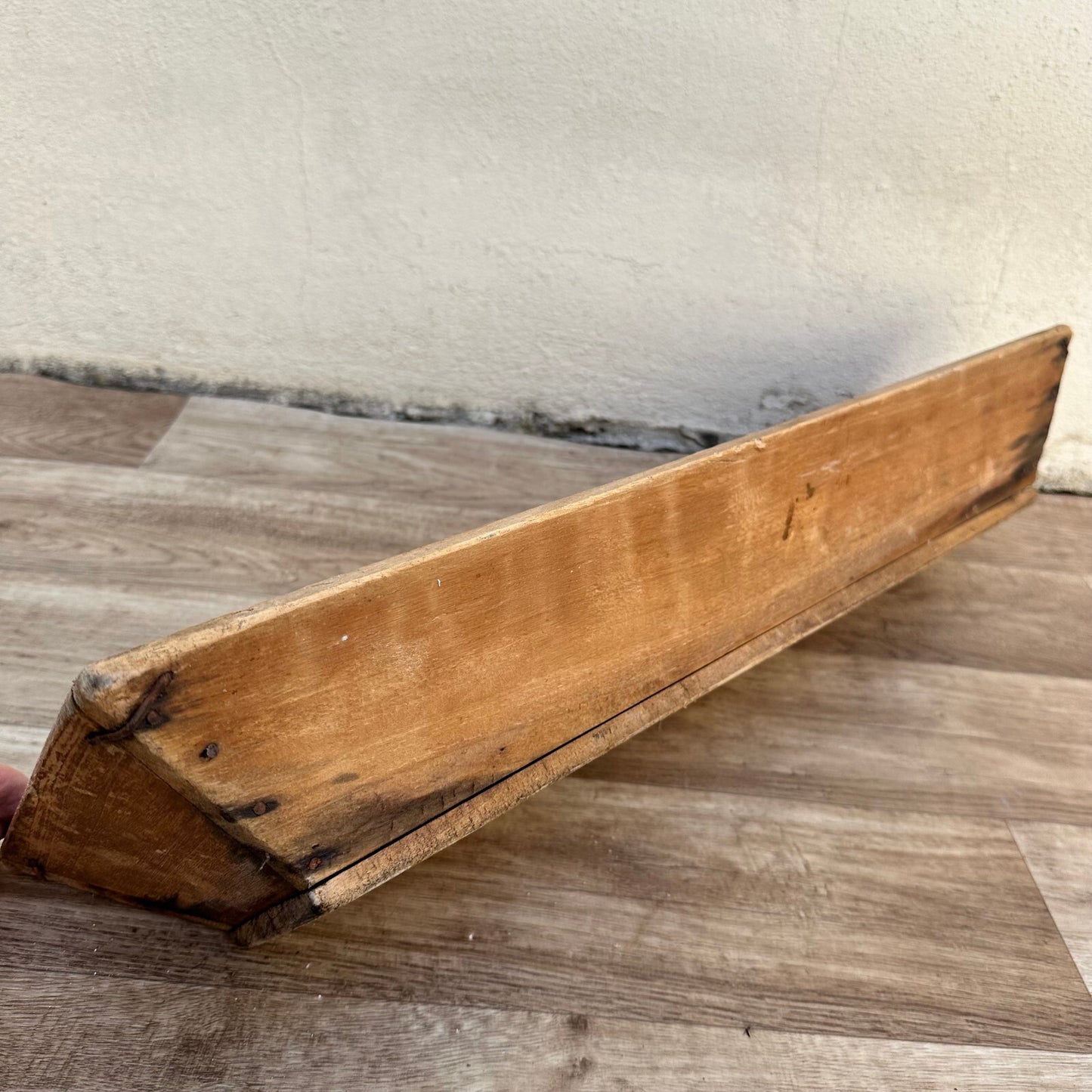 Vintage French Bread Basket 1950s Wooden Baguette Tray Long 10022418 Fleamarketfrance