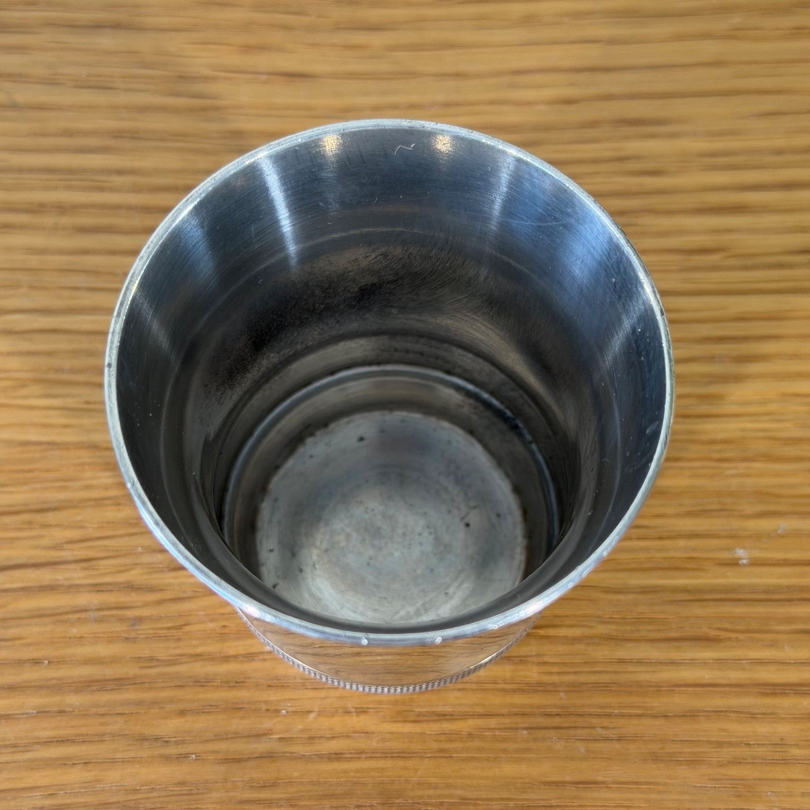 Christofle Silverplate Timbale Cup Engraved Olivier French Silver 2201263 Fleamarketfrance : French vintage and antique decor