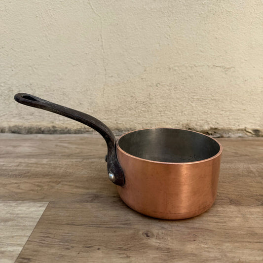 French Copper Saucepan 3mm Vintage Professional Cookware 02082417 Unbranded