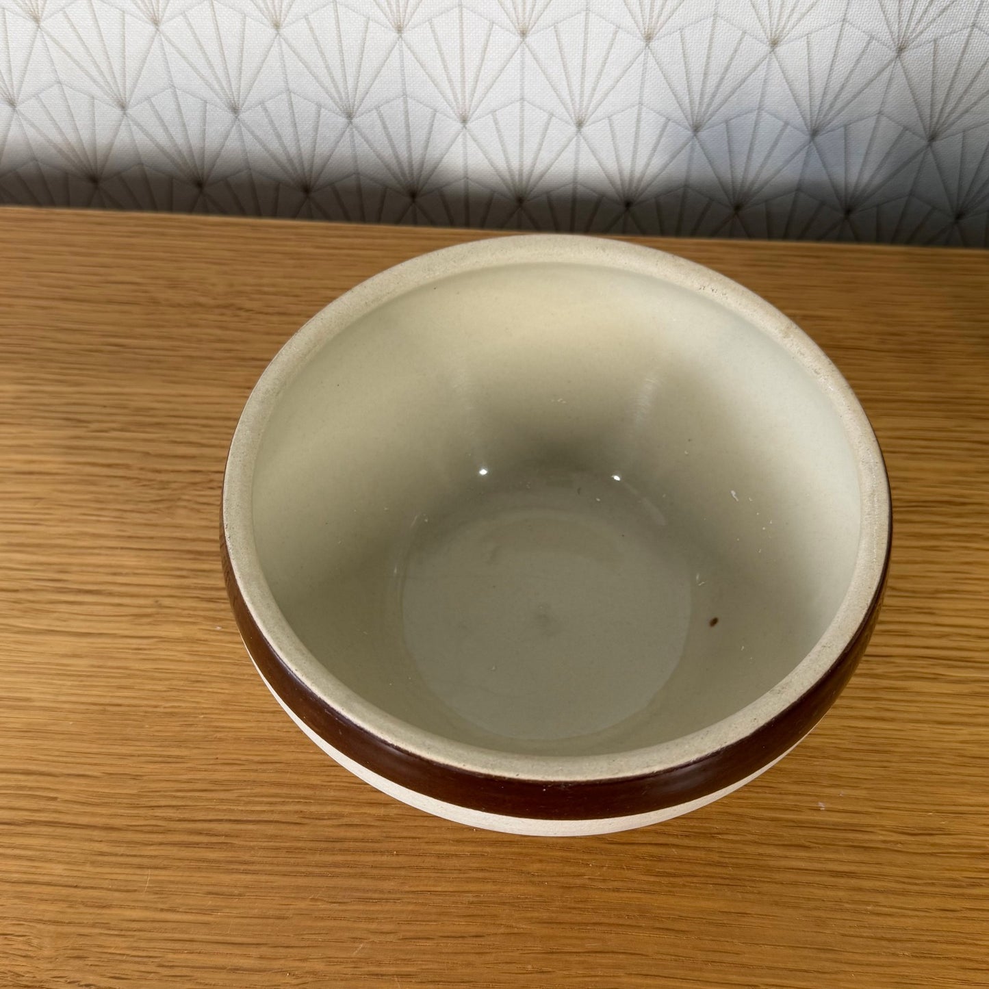 French Stoneware Bowl Vintage Mixing Salad Serving 7.5" 2201262 Fleamarketfrance : French vintage and antique decor