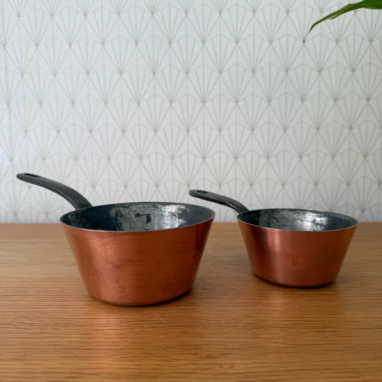 French Copper Pans Windsor Villedieu Vintage Set Tin Lined 23072520 Villedieu