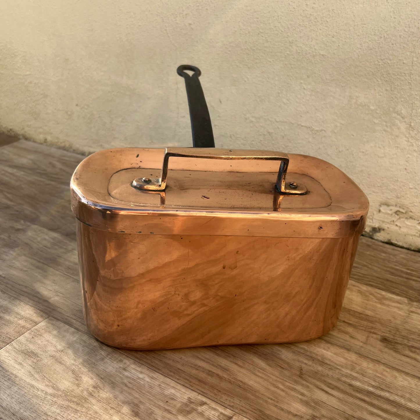 French Copper Daubiere Dovetailed Braising Pot Vintage Cookware 2801223 Fleamarketfrance