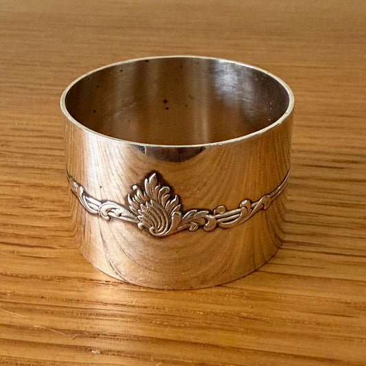 Christofle French Vintage Silver Napkin Ring Shell Design 18042518 Christofle