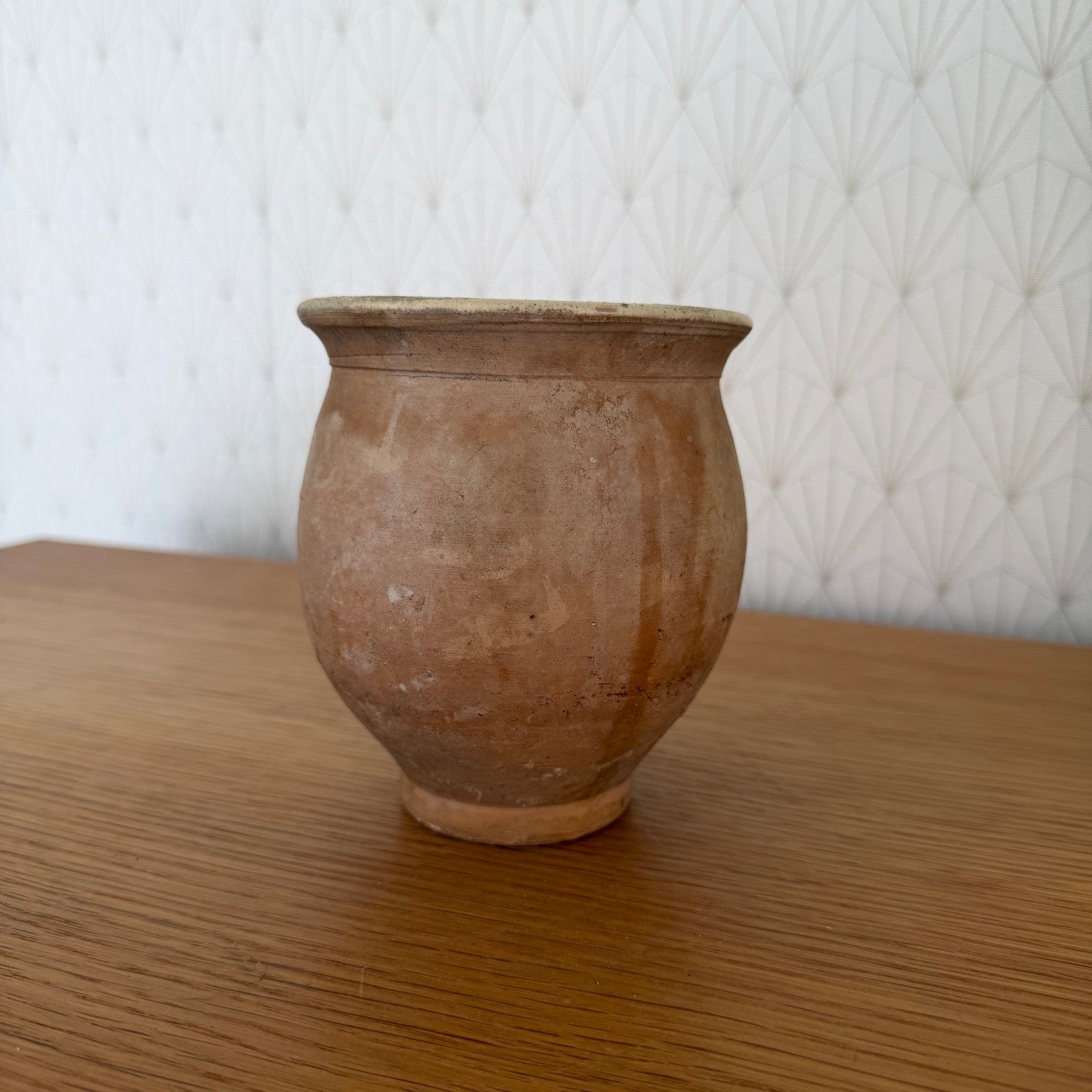 Antique French Honey Pot Terracotta Pottery Country Kitchen 20102514 Unmarked