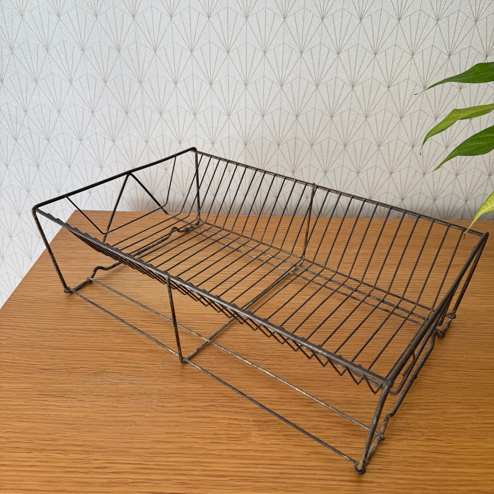Vintage French Metal Wire Dish Drying Rack Drainer 2006253 Unbranded
