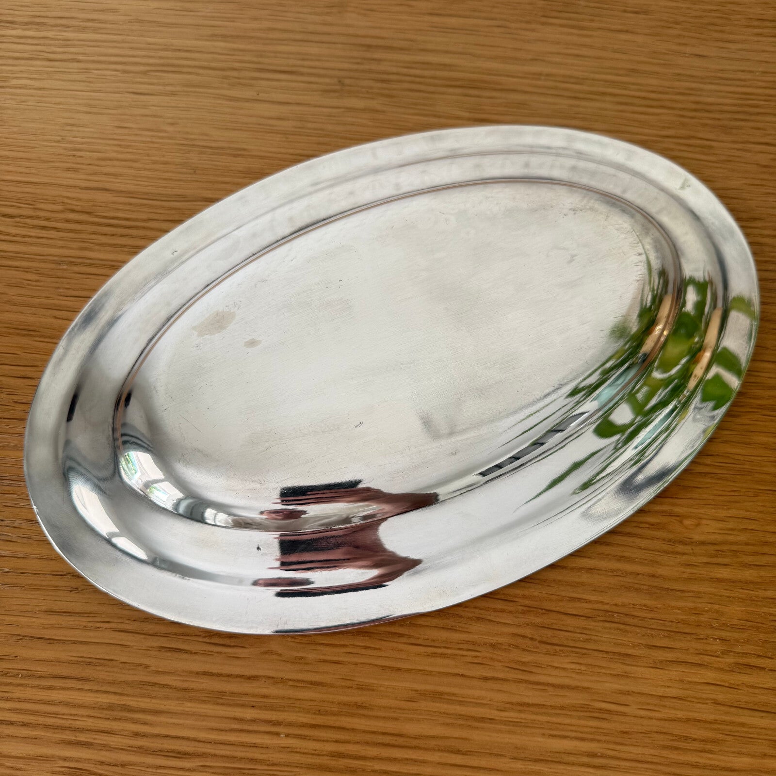 Vintage French Ercuis Silverplate Serving Tray Oval Brasserie 2106252 ercuis