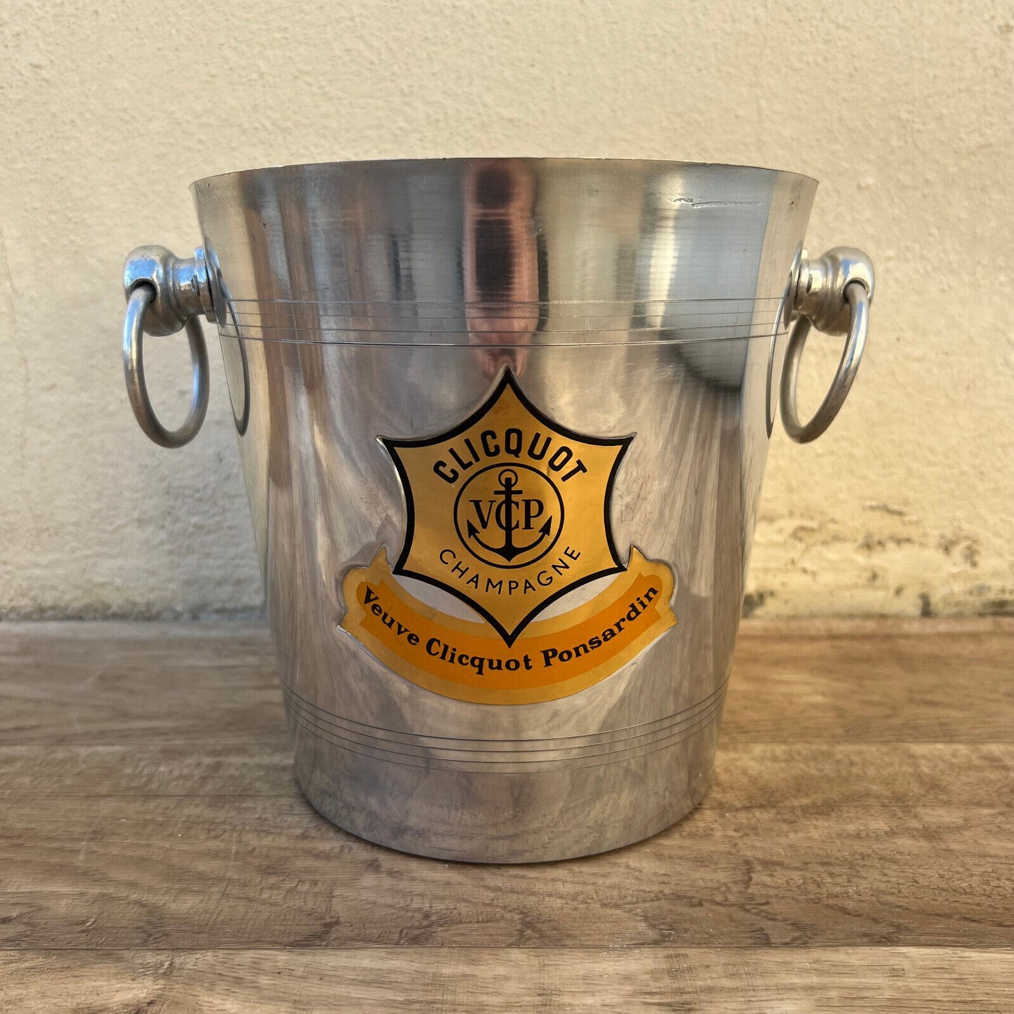 Vintage French Champagne Ice Bucket Cooler Made France VEUVE CLICQUOT 0903256 - Fleamarketfrance