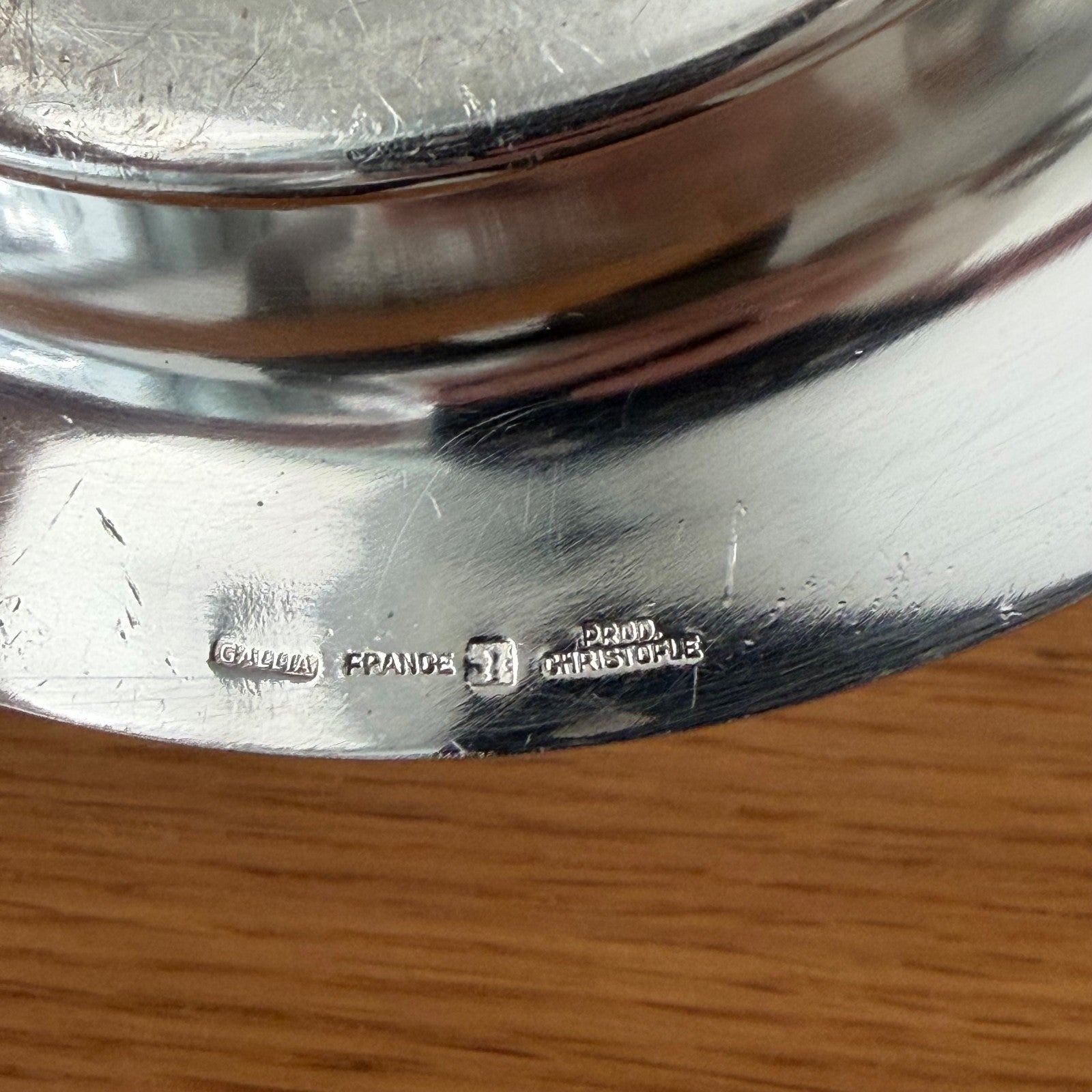Christofle Gallia Silverplate Pearl Wine Coaster France 2607269 ercuis