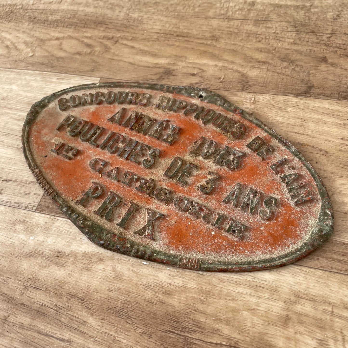 French Agricultural Plaque 1913 Vintage Competition Award Trophy 11032512 Fleamarketfrance