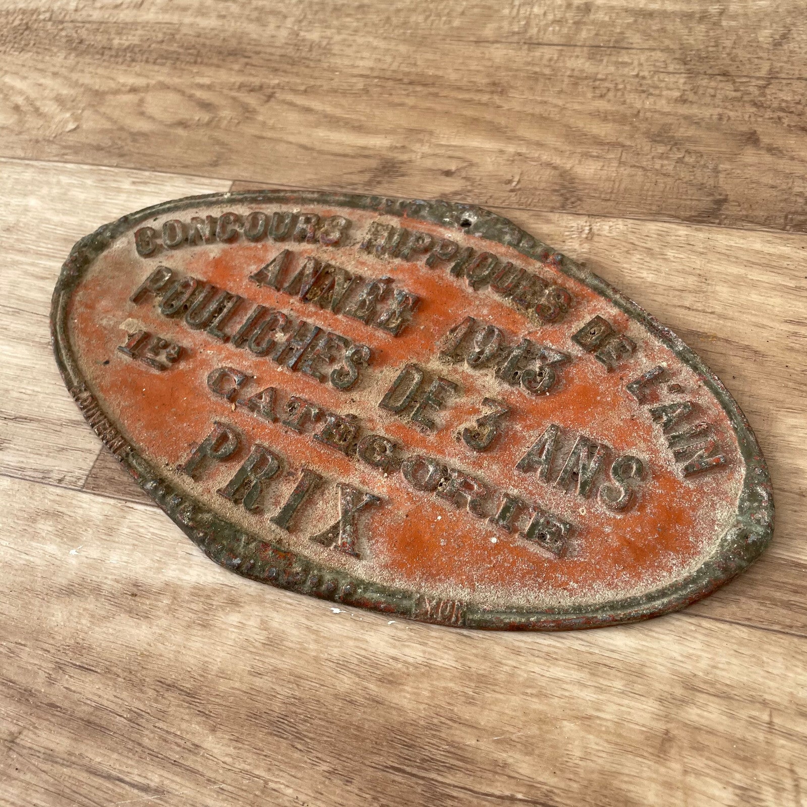 French Agricultural Plaque 1913 Vintage Competition Award Trophy 11032512 Fleamarketfrance