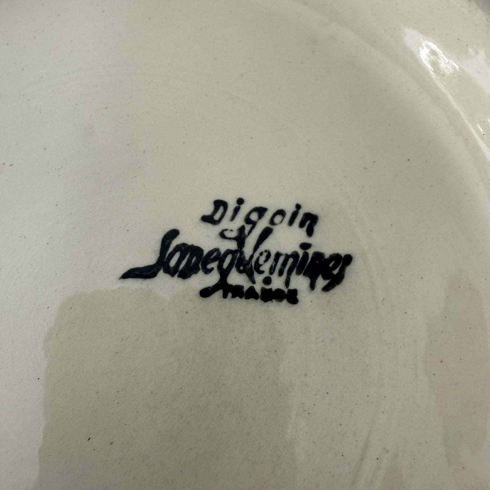 French Vintage Tureen Sarreguemines Digoin Cream Ceramic Soup Bowl 1310255 Sarreguemines Digoin
