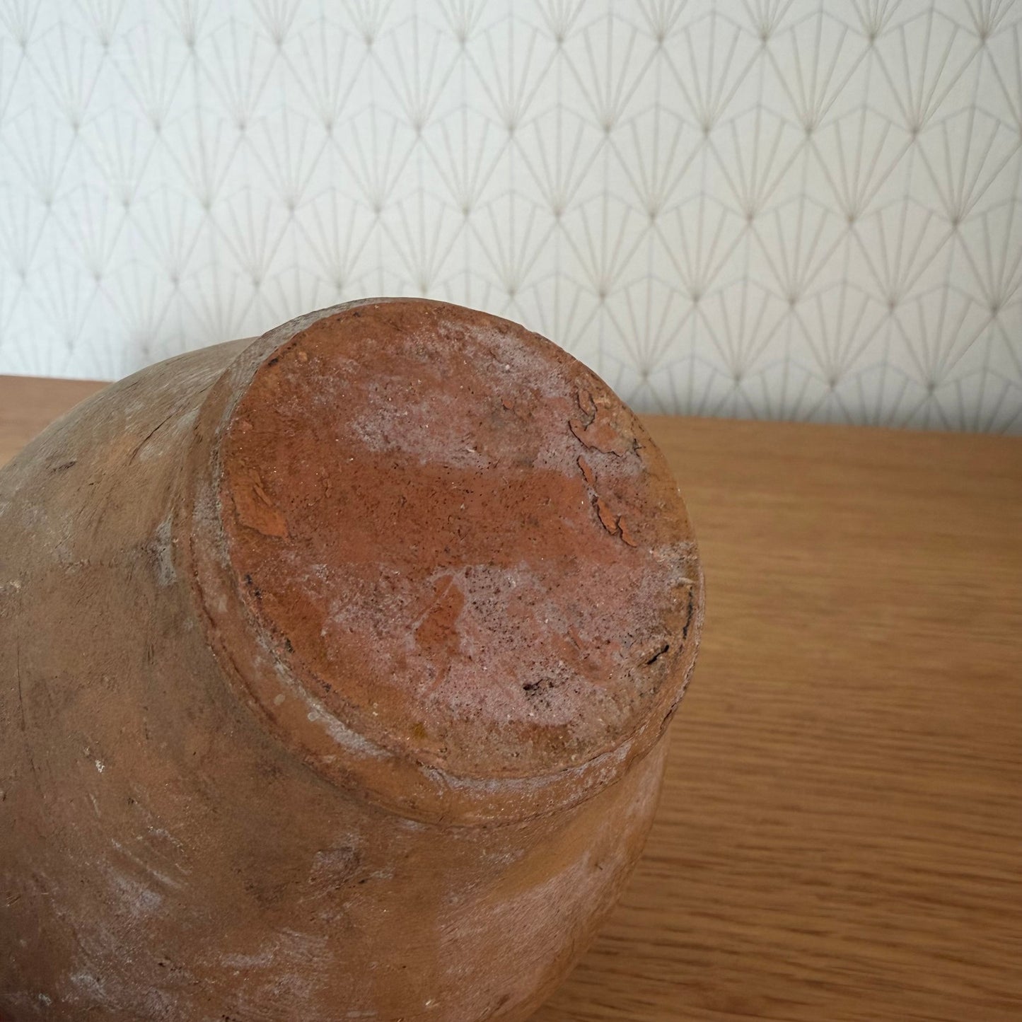 HANDMADE GLAZED BROWN ANTIQUE FRENCH HONEY POT TERRACOTTA 20102513