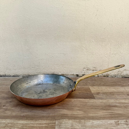 French Copper Pan Villedieu Tin Lined Vintage Frying Pan Cookware 2407233 Fleamarketfrance