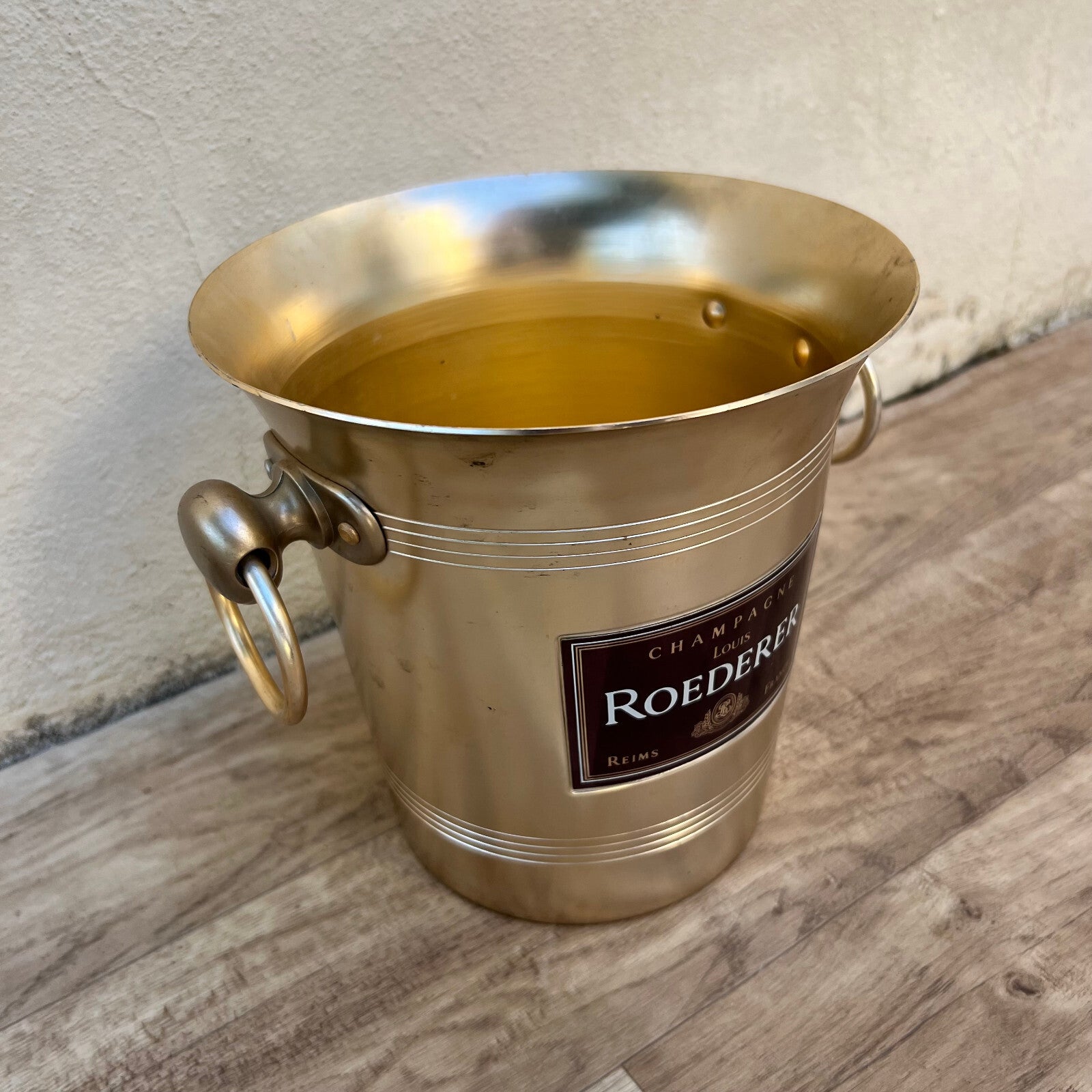 Louis Roederer Champagne Bucket Gold French Vintage Ice Cooler 2906235 Fleamarketfrance
