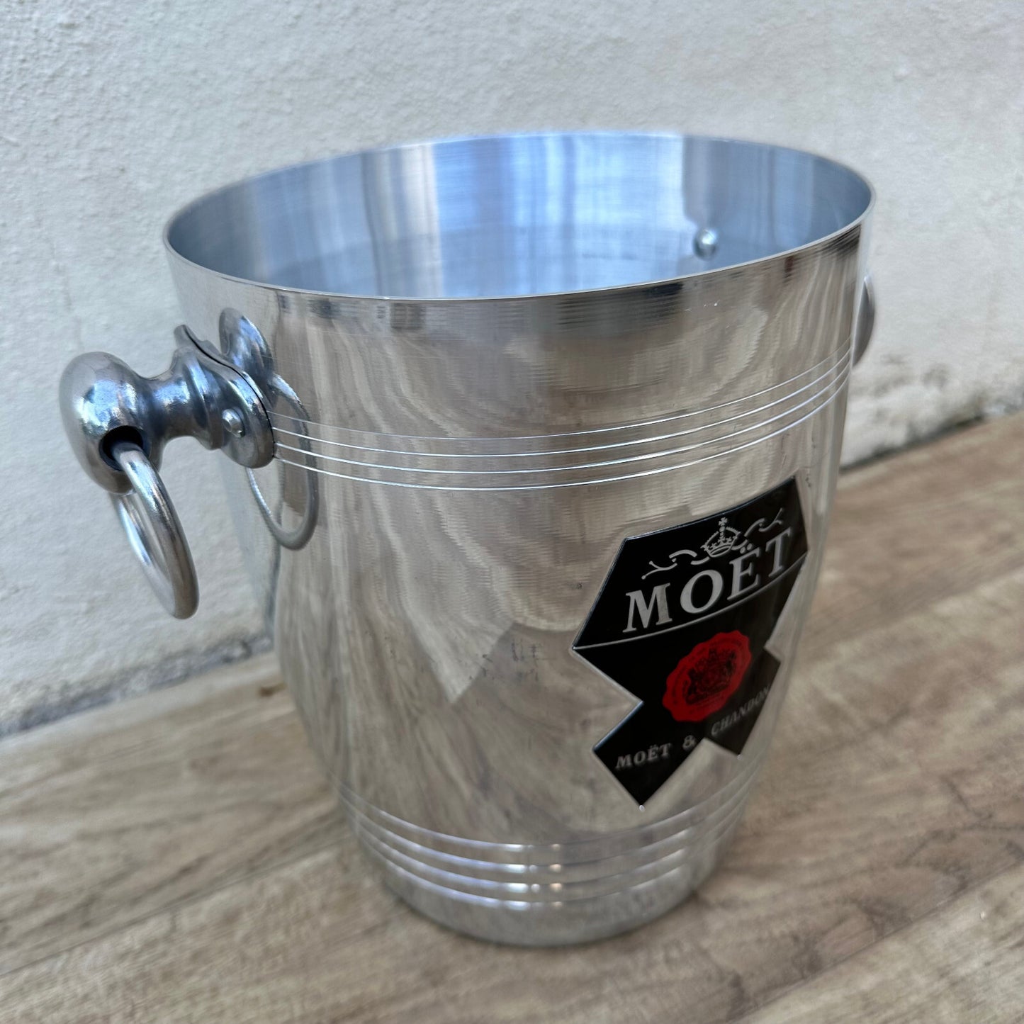 Vintage Moet Chandon Ice Bucket Chrome French Champagne Cooler 12062311 Moët & Chandon