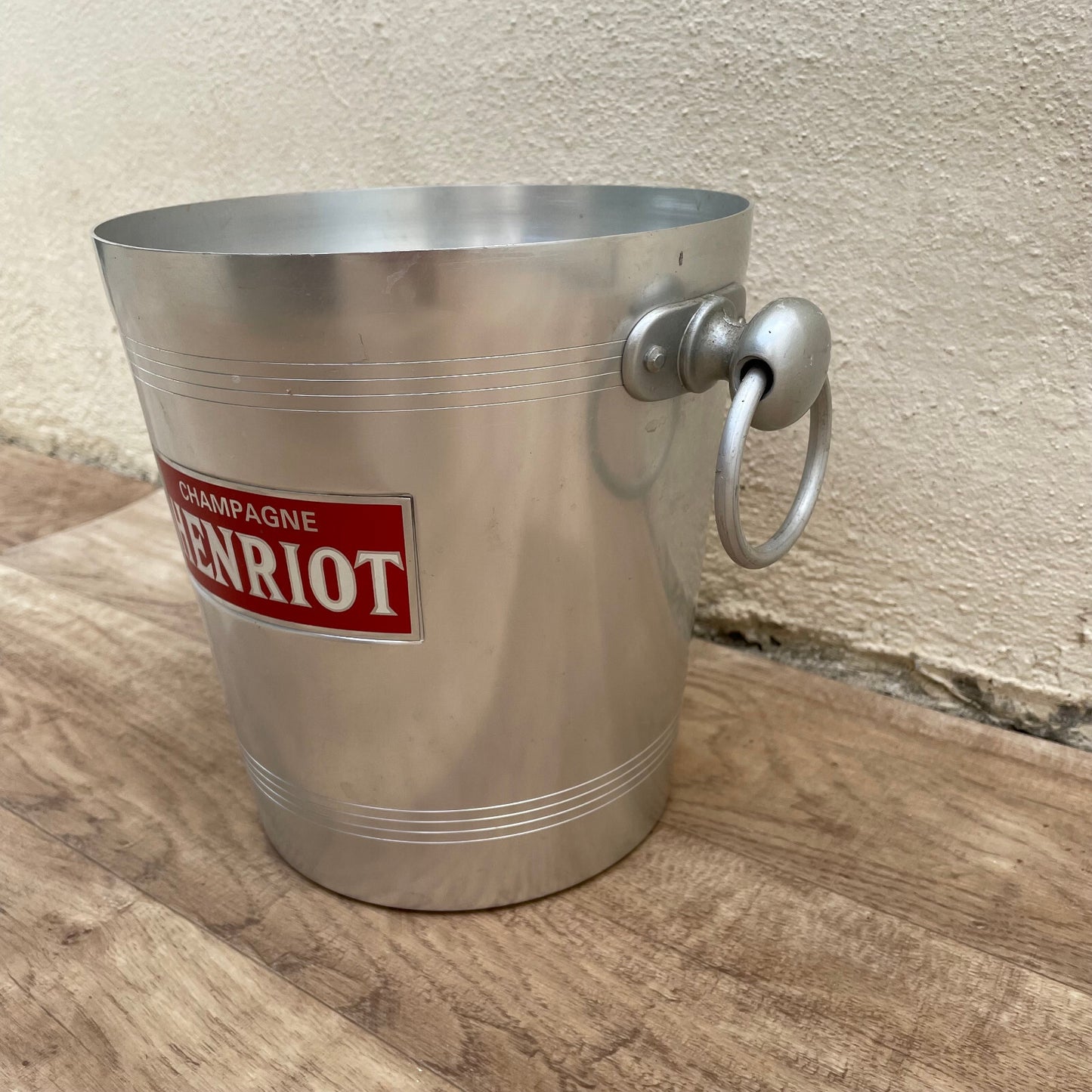 Vintage French Henriot Champagne Bucket Ice Cooler Aluminum 1803253 Fleamarketfrance