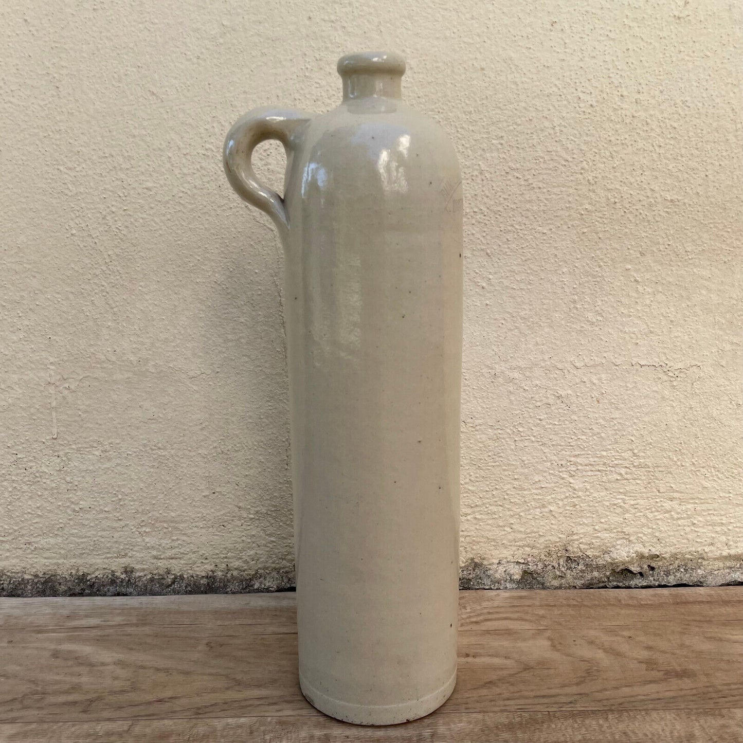 Vintage French Stoneware alcohol Wine Bottle water 12 1/4" tall 1401251 - Fleamarketfrance