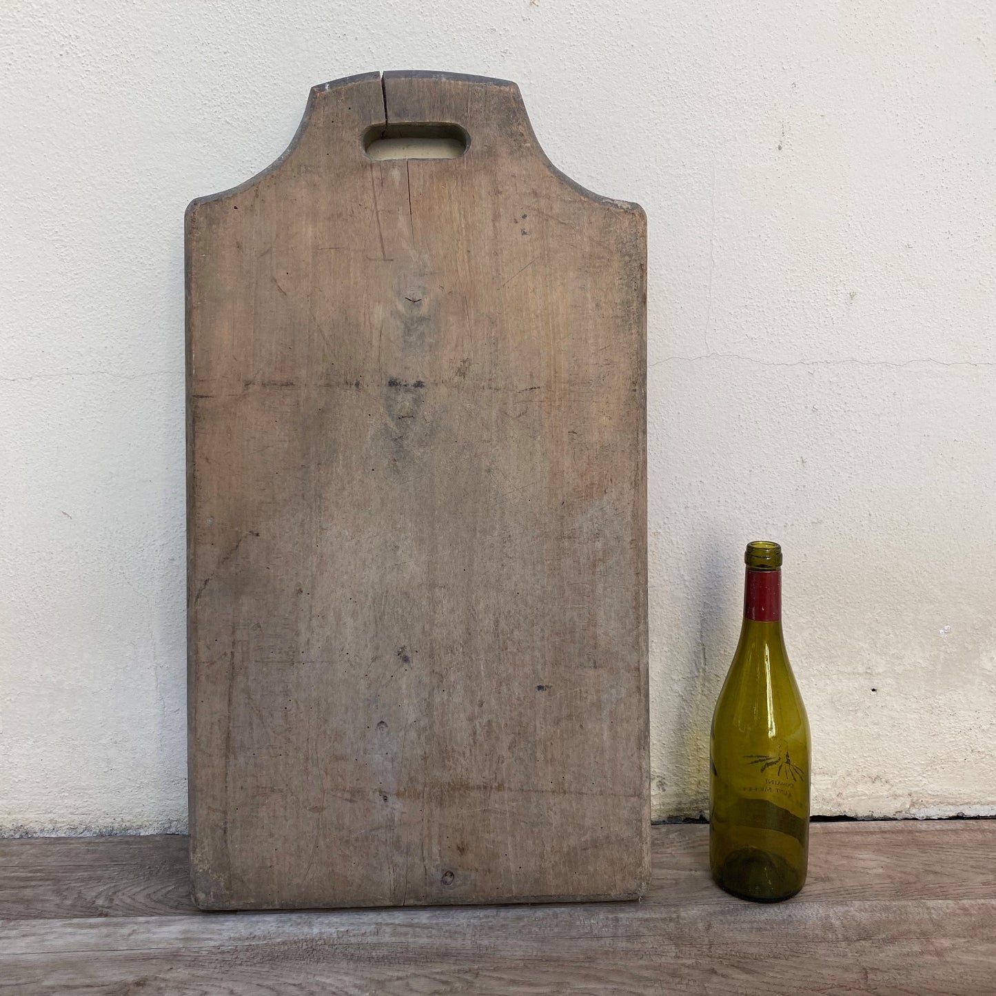 Antique French Wooden Bread Board Large Cutting Chopping Kitchen 0707265 Unbranded