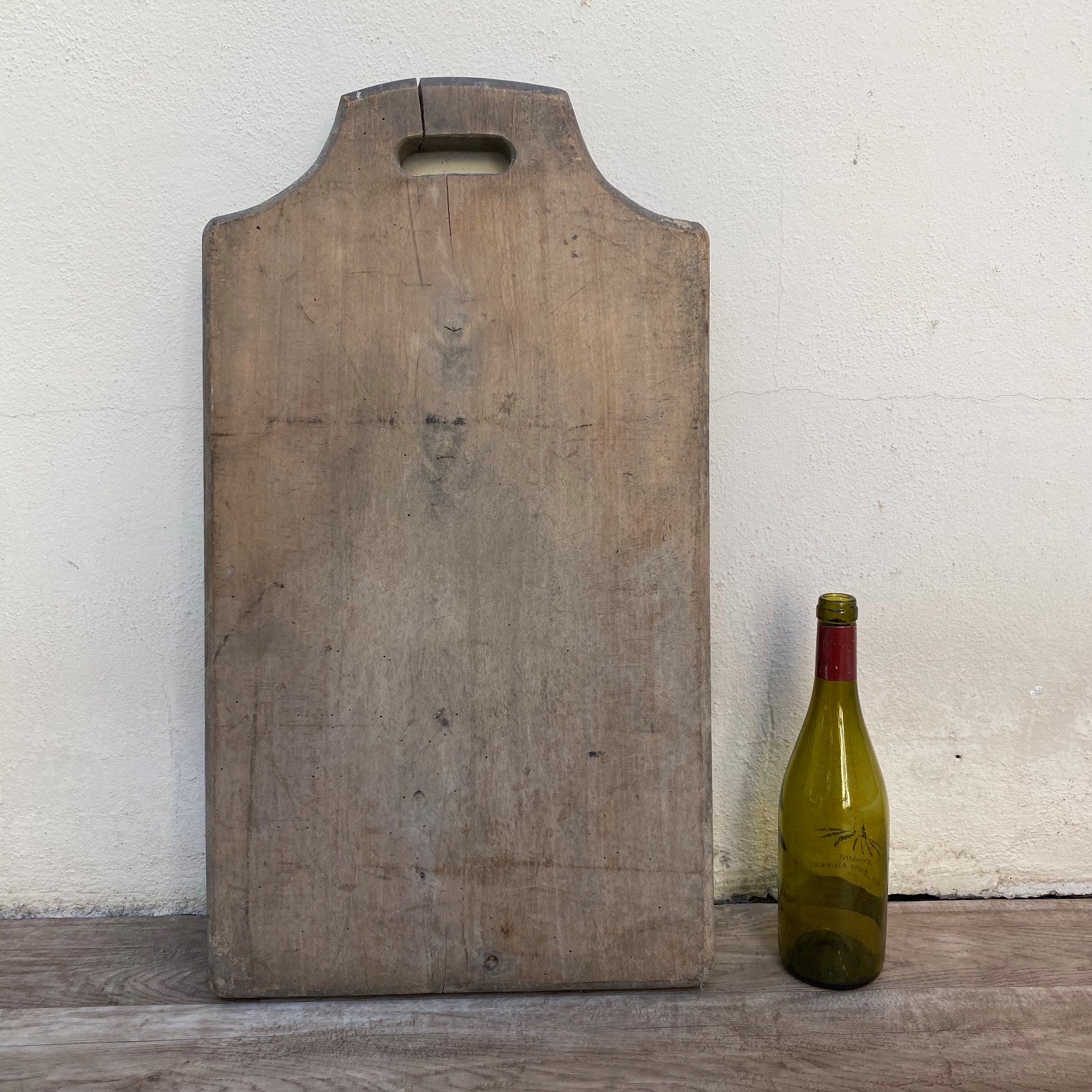 Antique French Wooden Bread Board Large Cutting Chopping Kitchen 0707265 Unbranded