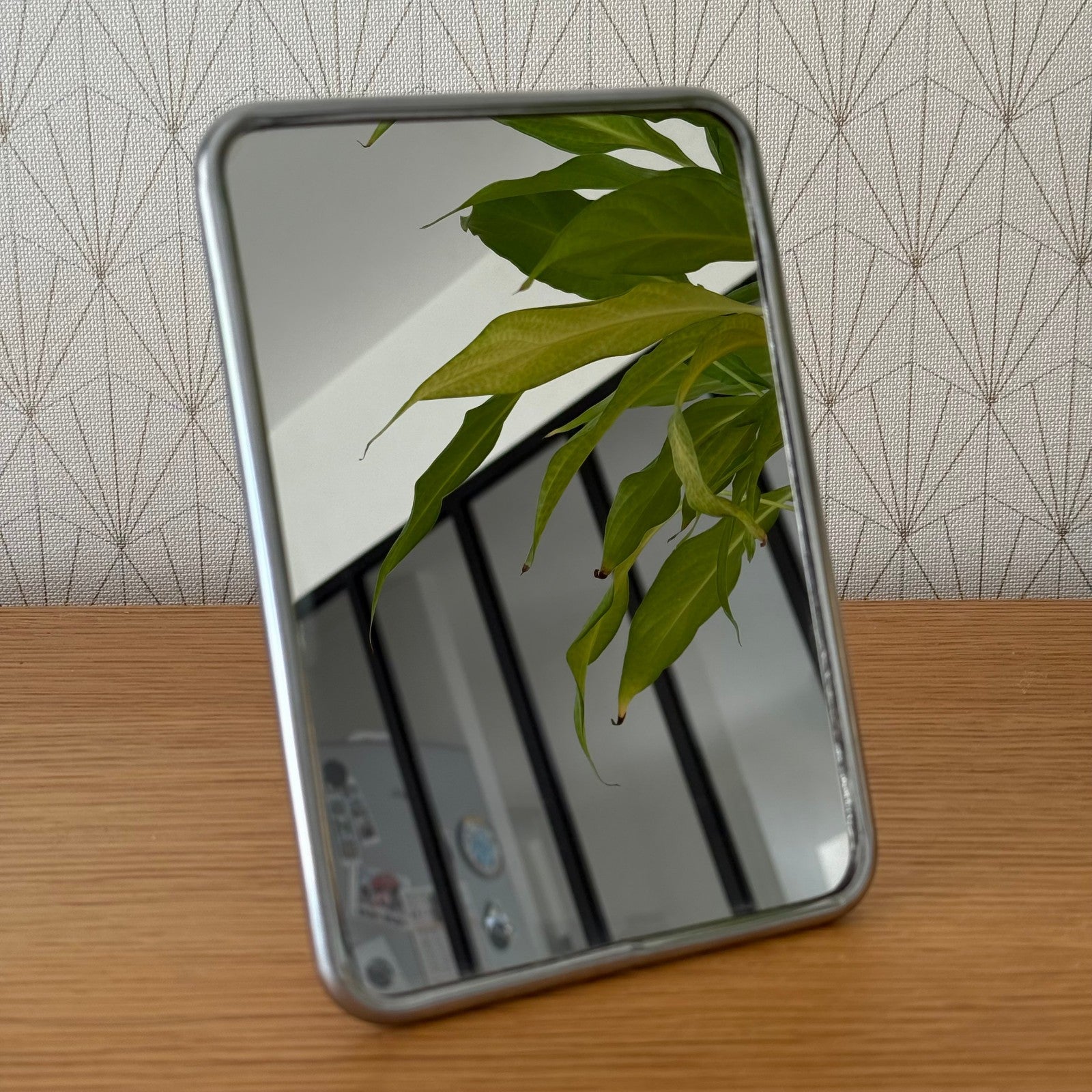 Vintage French metal bathroom STANDING MIRROR 1707255 Fleamarketfrance