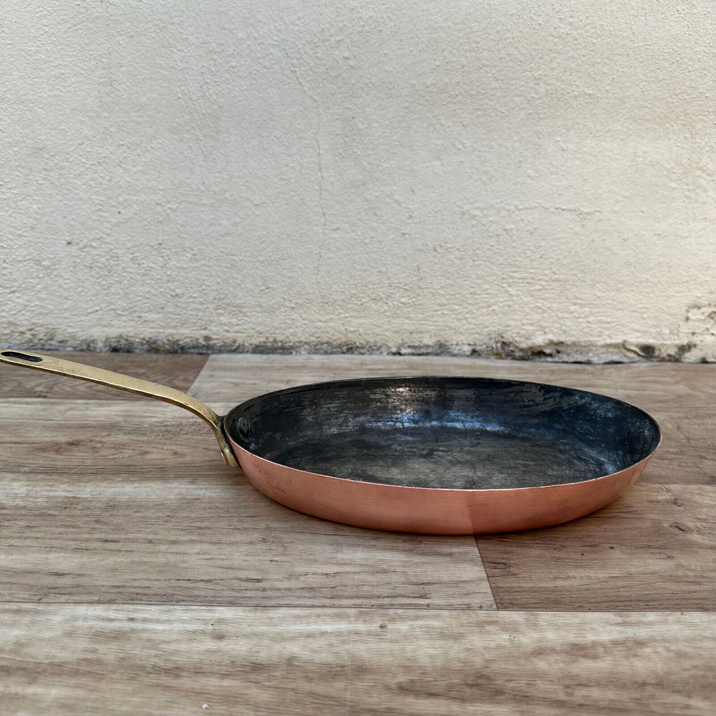 French Copper Cookware fish pan Pan Brass ovale MADE IN FRANCE 0311234 - Fleamarketfrance