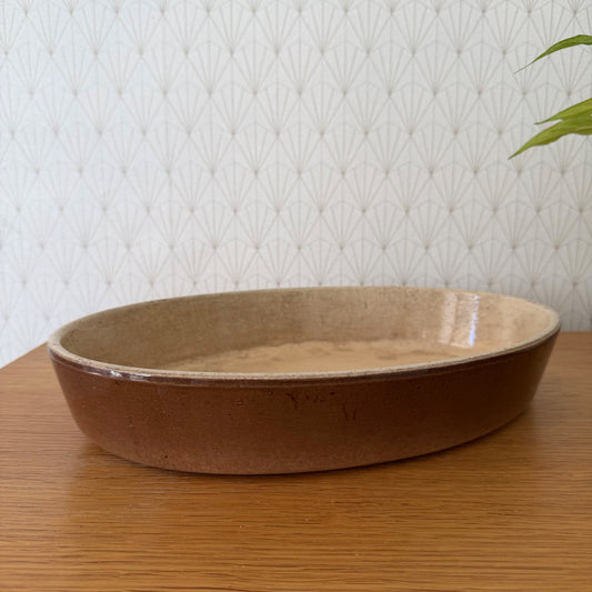 Vintage French Pottery Gratin Dish Oval Rustic Stoneware Terrine 25052612 Fleamarketfrance