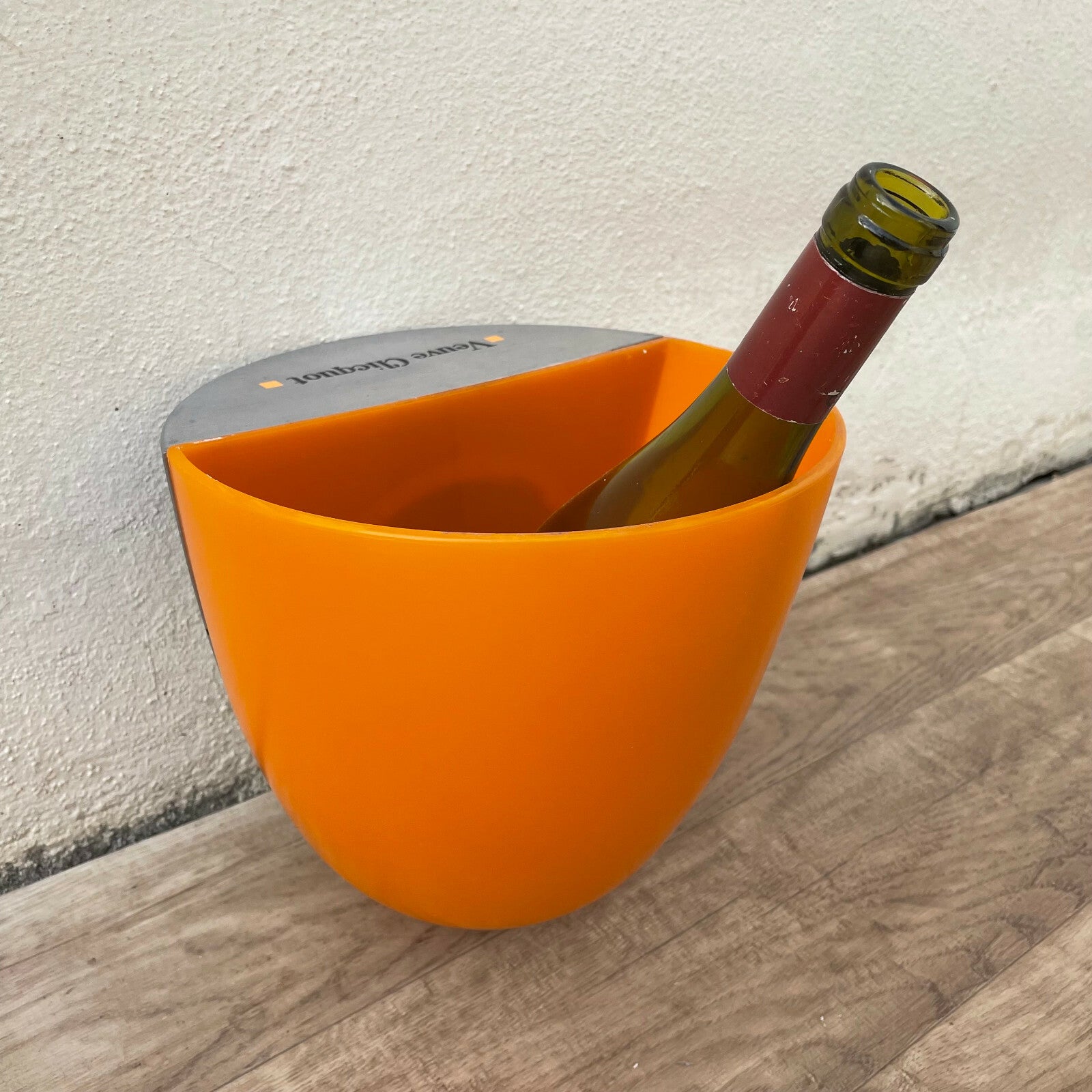 Vintage French Veuve Clicquot Ice Bucket Orange Champagne Cooler 2110217 Fleamarketfrance
