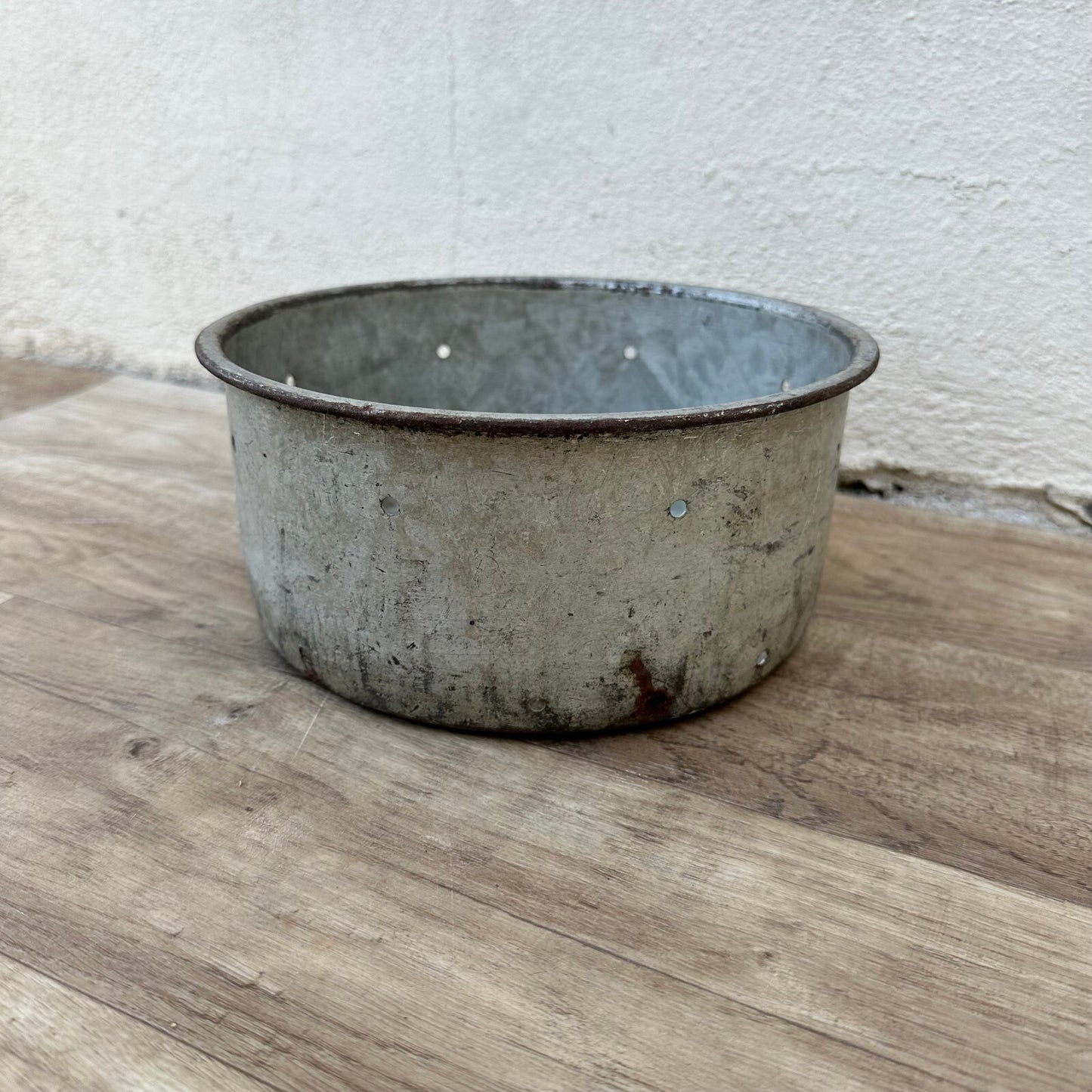 French Cheese Strainer Vintage Metal Roquefort Mold Bowl Colander 0706237 Unbranded