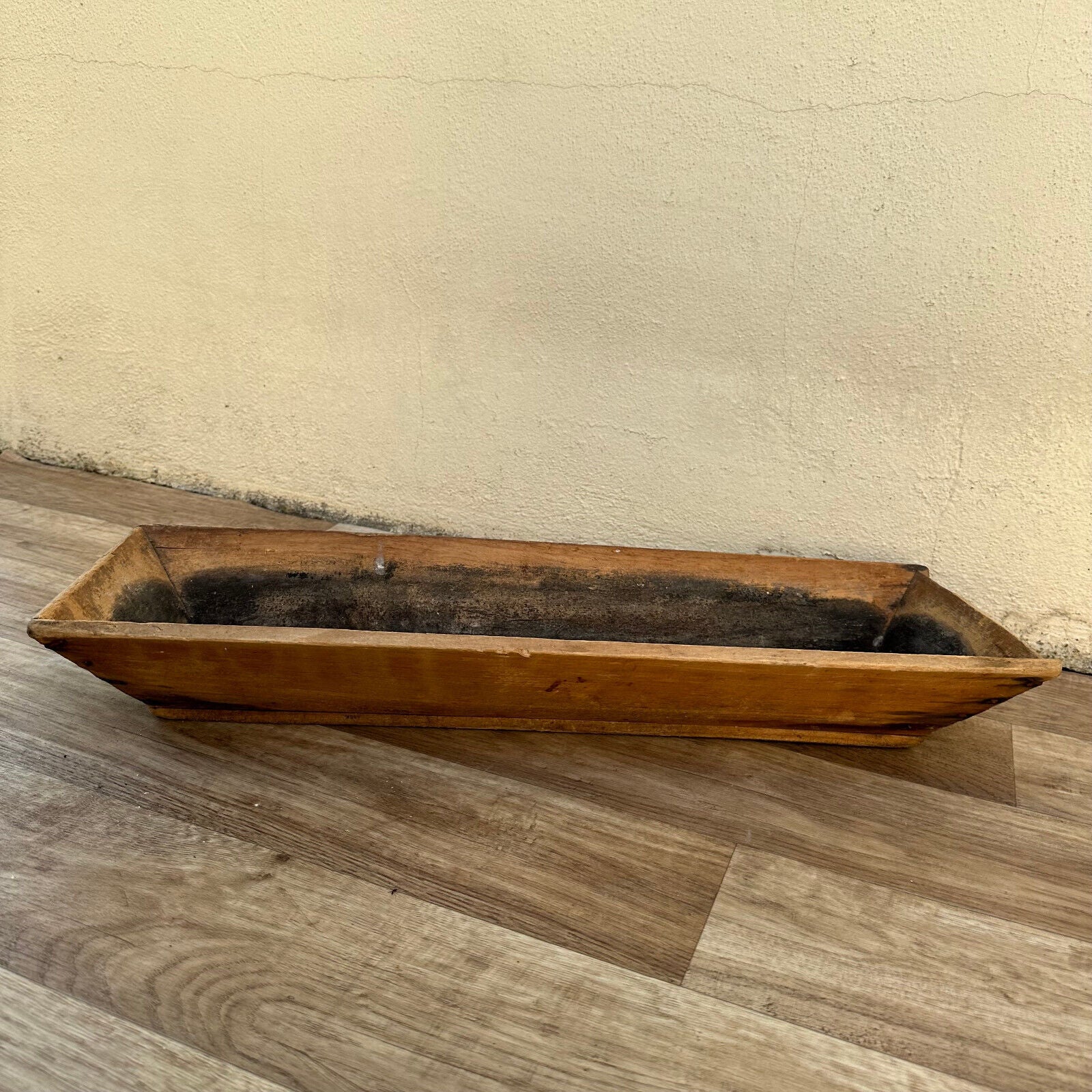 Vintage French Wooden BREAD BASKET 1950s long table center 10022418 - Fleamarketfrance