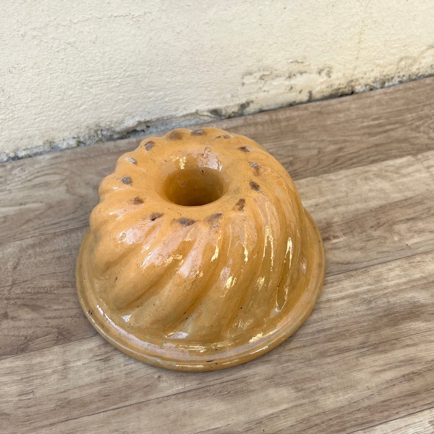 Antique French Stoneware Bundt Mold Kugelhopf Baking Pan Pottery 2509227 Fleamarketfrance
