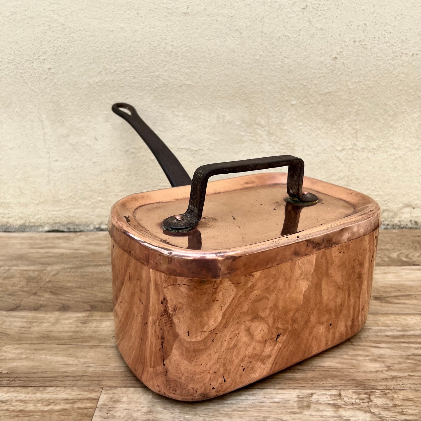 French Copper Daubiere Dovetailed Roasting Pot Vintage Cookware 27052215 Fleamarketfrance