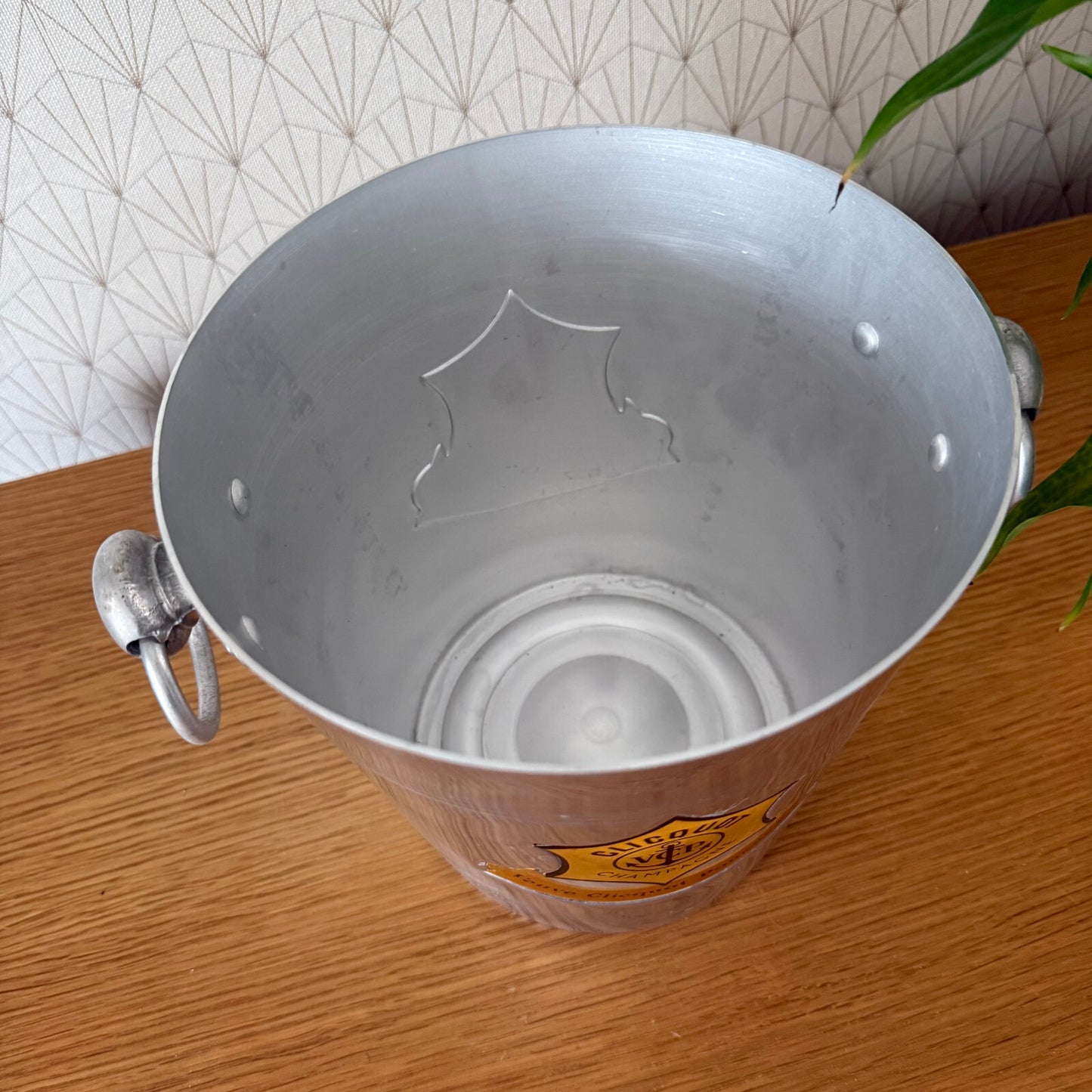 Veuve Clicquot Ice Bucket Vintage French Champagne Cooler Metal 18042512 Fleamarketfrance