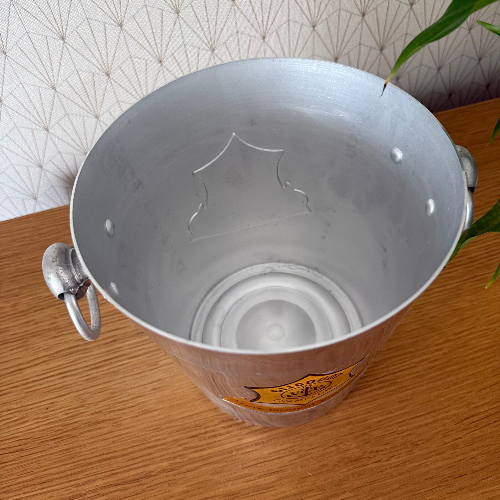 Veuve Clicquot Ice Bucket Vintage French Champagne Cooler Metal 18042512 Fleamarketfrance