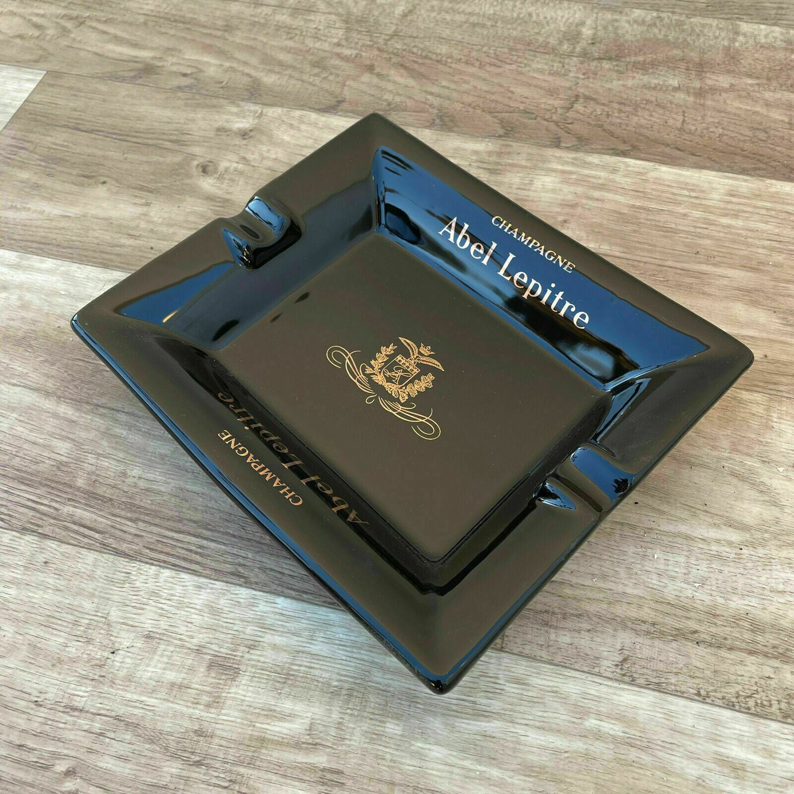VINTAGE ABEL LEPITRE FRENCH CHAMPAGNE ASHTRAY OLDER SIGNER COINS 04042124 - Fleamarketfrance