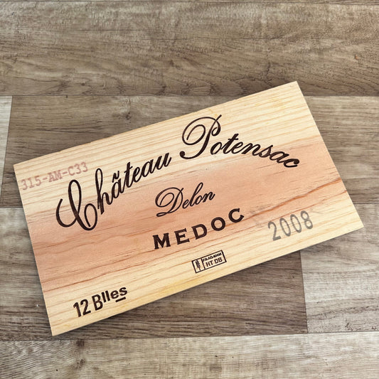 French Wine Crate Panel Vintage Chateau Potensac Medoc Bordeaux 10022429 Unbranded