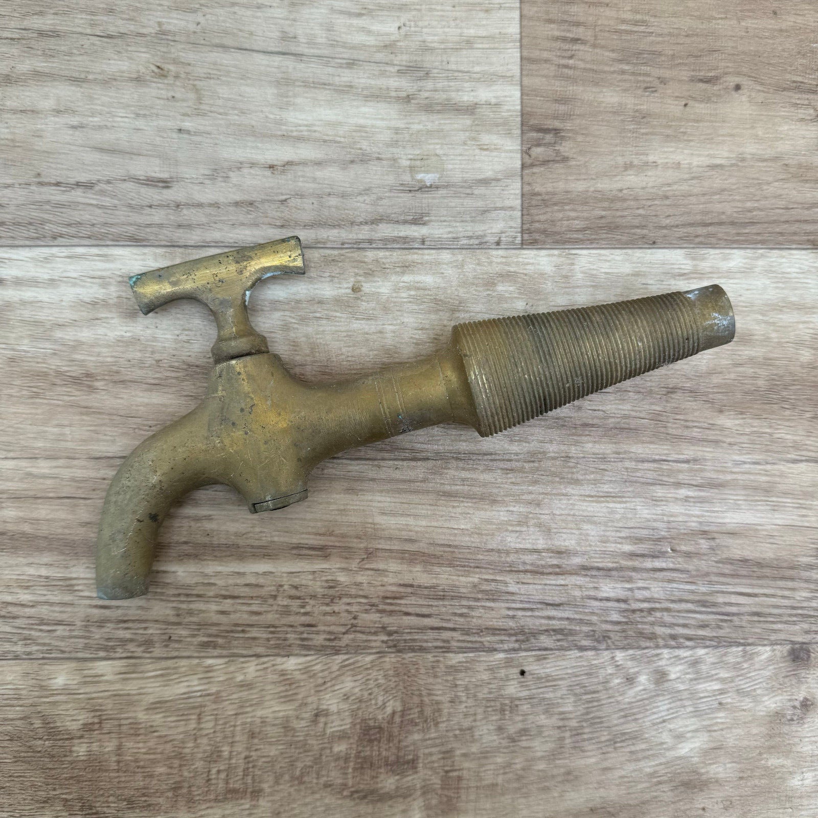 French Brass Faucet Vintage Bronze Water Tap 7.5 Inch Antique 1909243 Fleamarketfrance