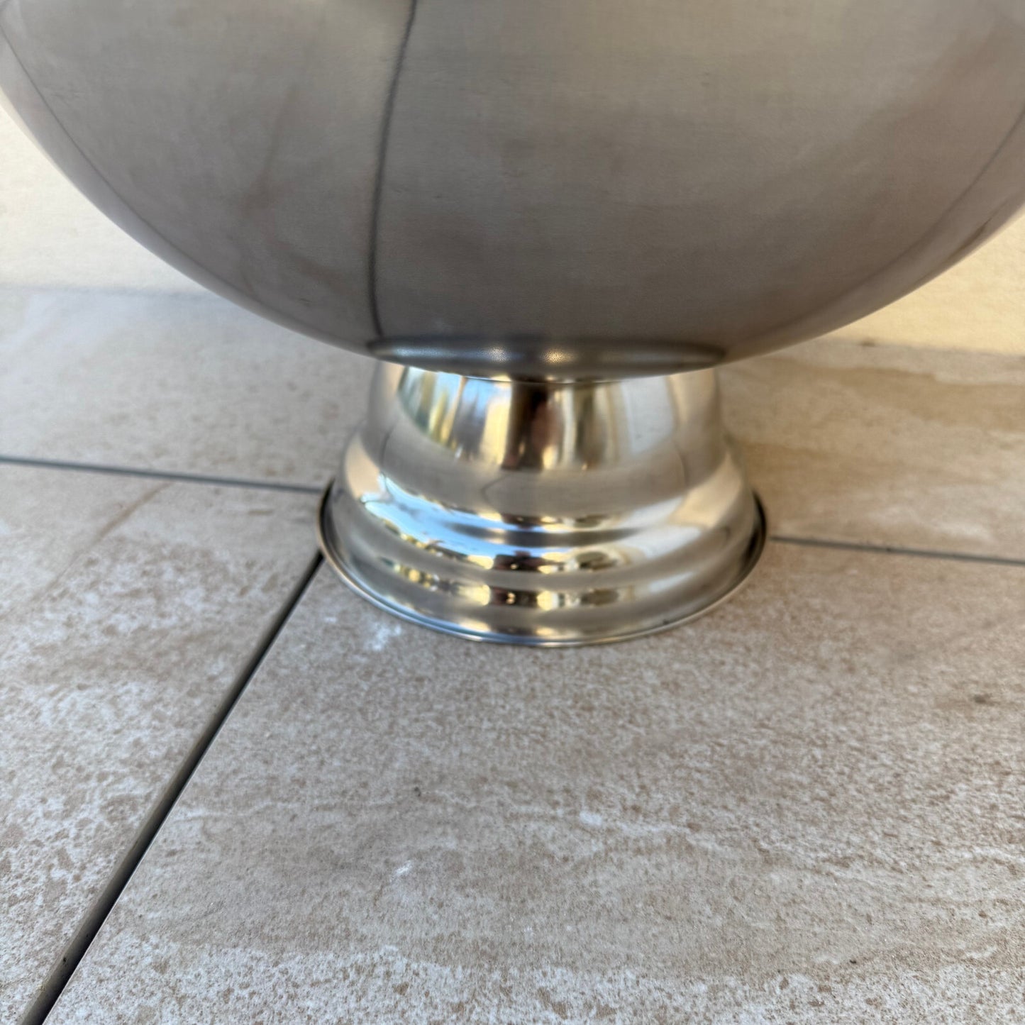 Vintage French Champagne Inox Ice Bucket Cooler Basin 1604254