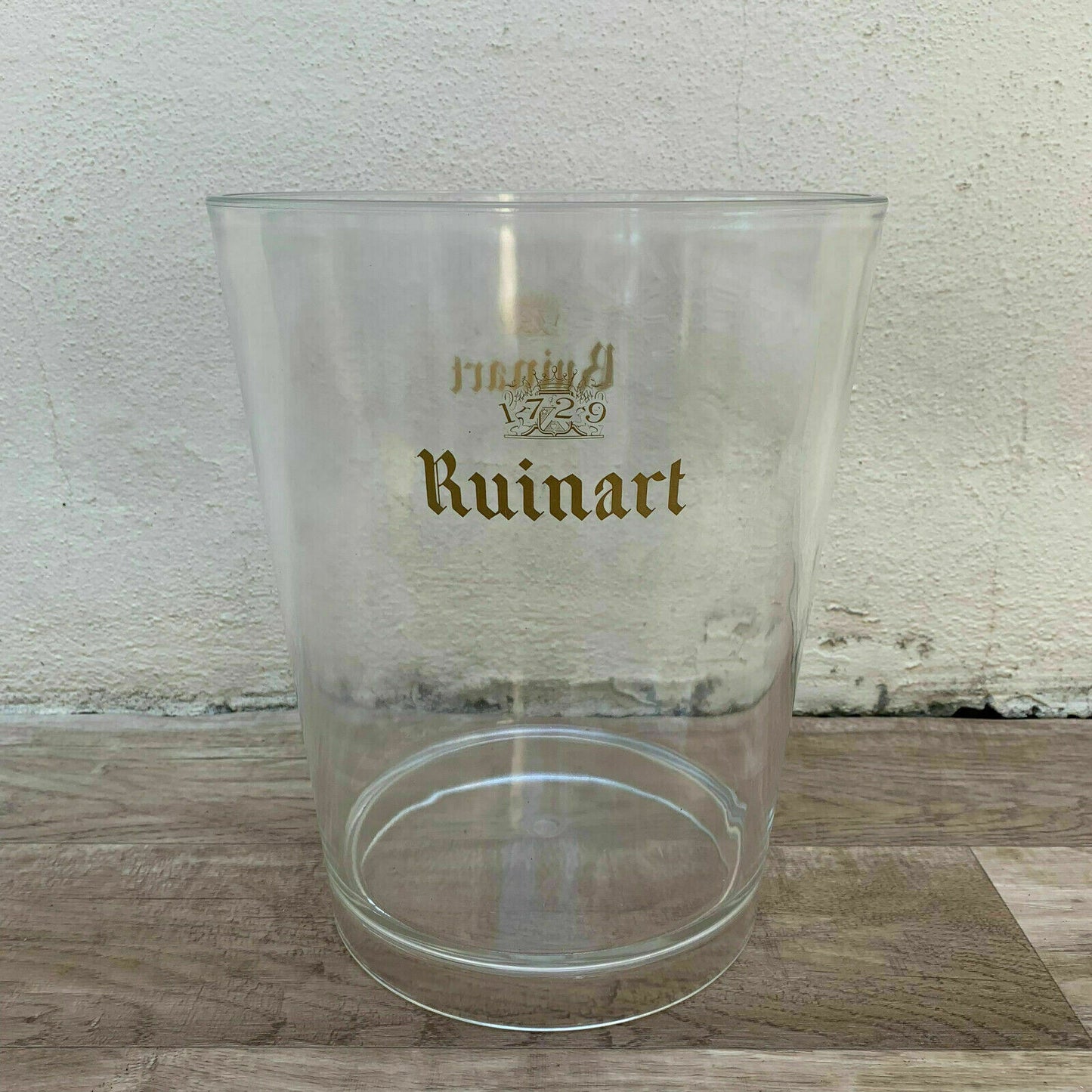 Ruinart Champagne Ice Bucket Acrylic Clear Plastic 0207251