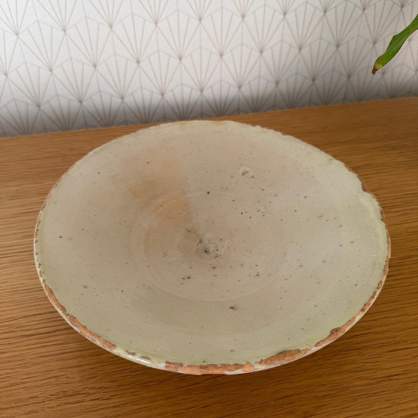 French Tourne Omelette Turner Pottery Plate Provence Footed Bowl 20102515