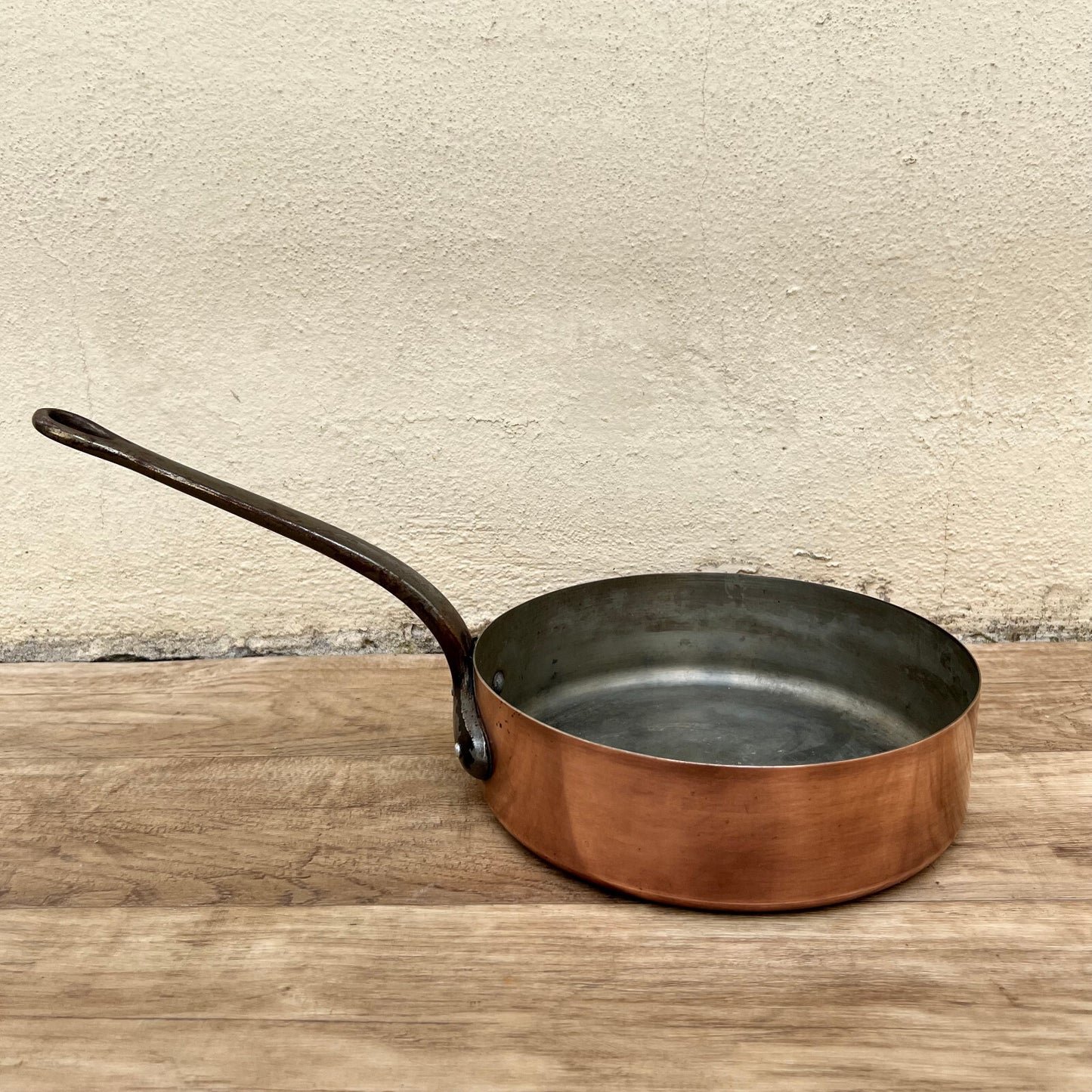 French Copper Sauteuse Faucogney Professional Tin Lined Pan 22cm 27052214 Unbranded