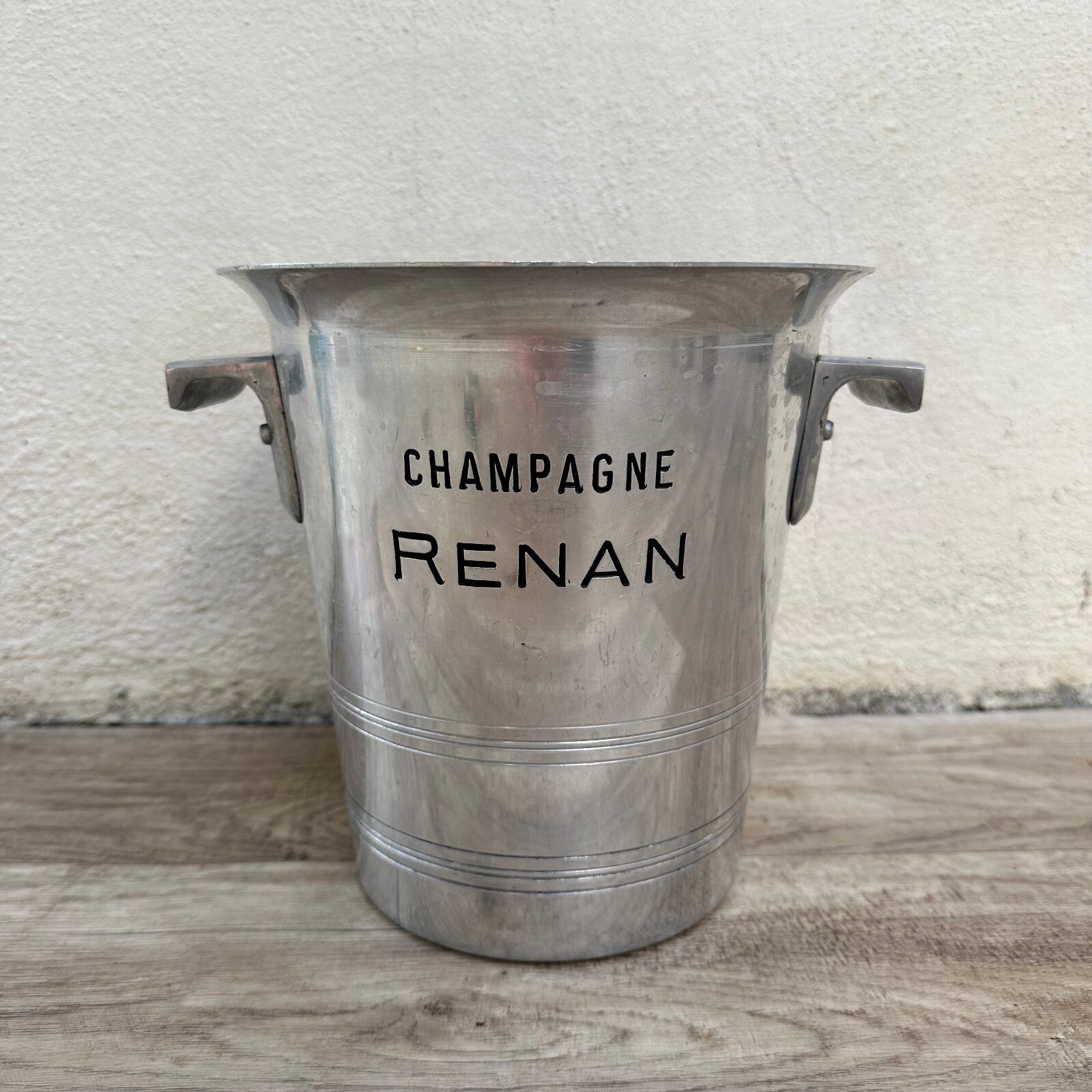 French Champagne Bucket Vintage Aluminum RENAN Wine Ice Cooler 2802253 RENAN