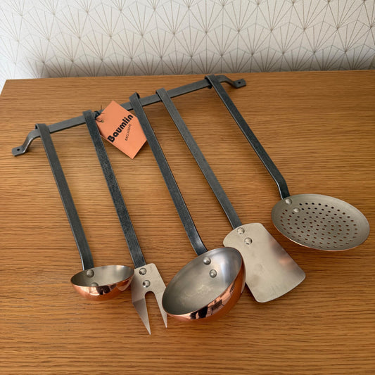 Vintage French Brass Utensils set of 5 Baumlin 2203261