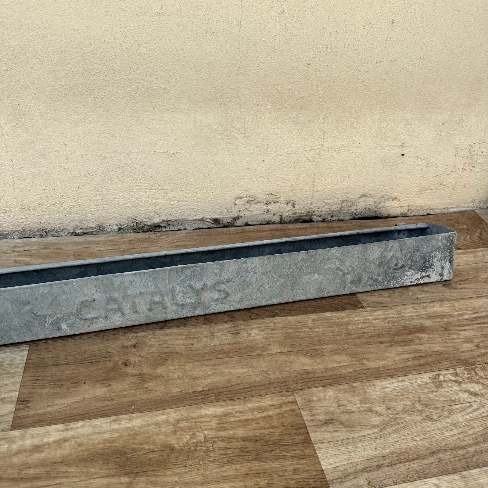 Vintage French Primitive Zinc Metal Country Farm Feeder Planter 1906231 shelf Fleamarketfrance